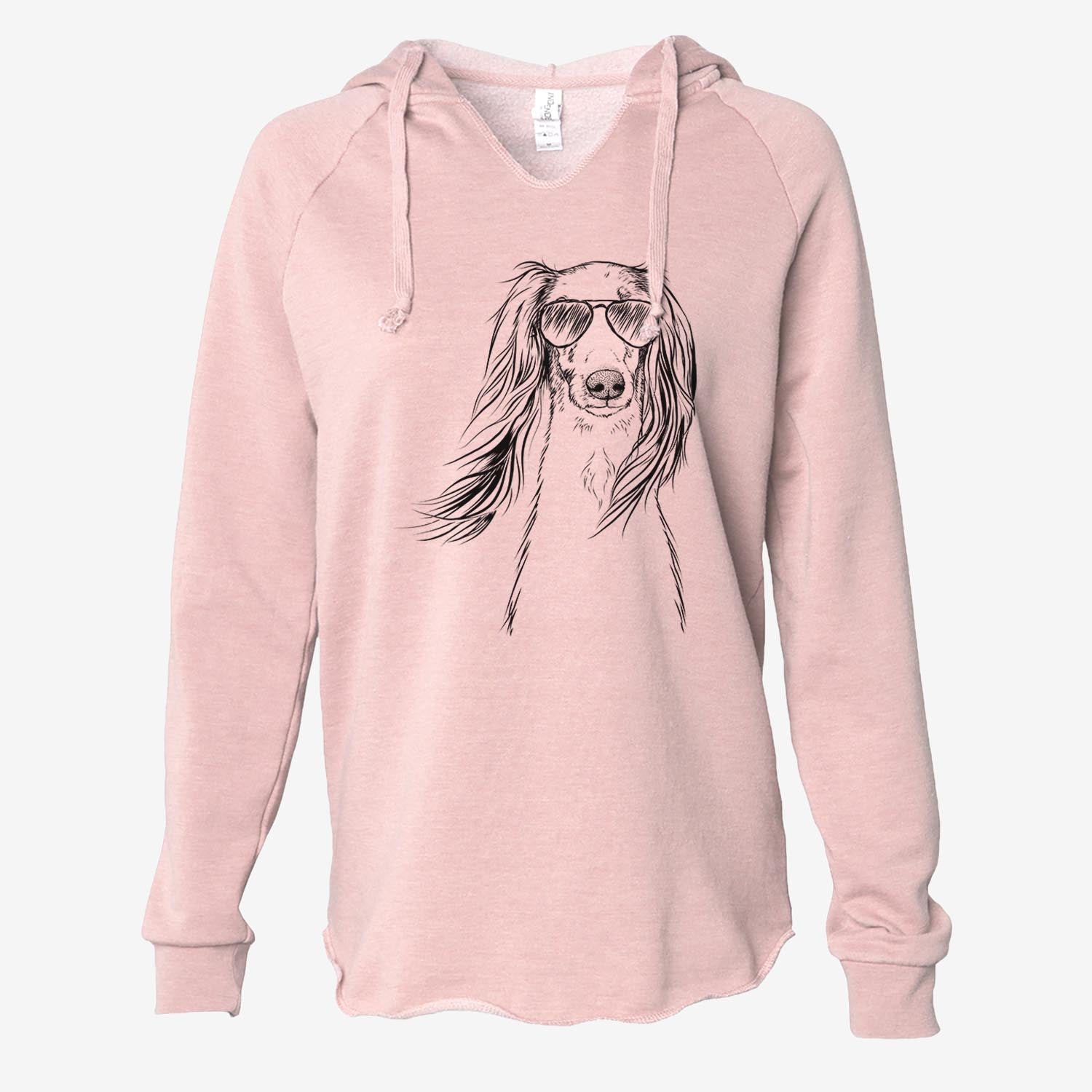 Zahra the Saluki - Cali Wave Hooded Sweatshirt