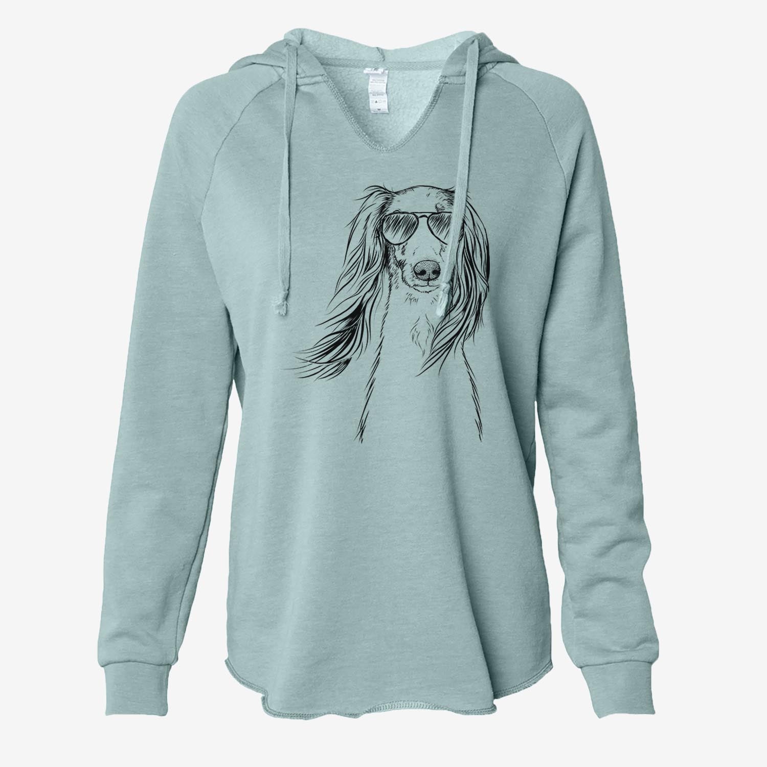 Zahra the Saluki - Cali Wave Hooded Sweatshirt