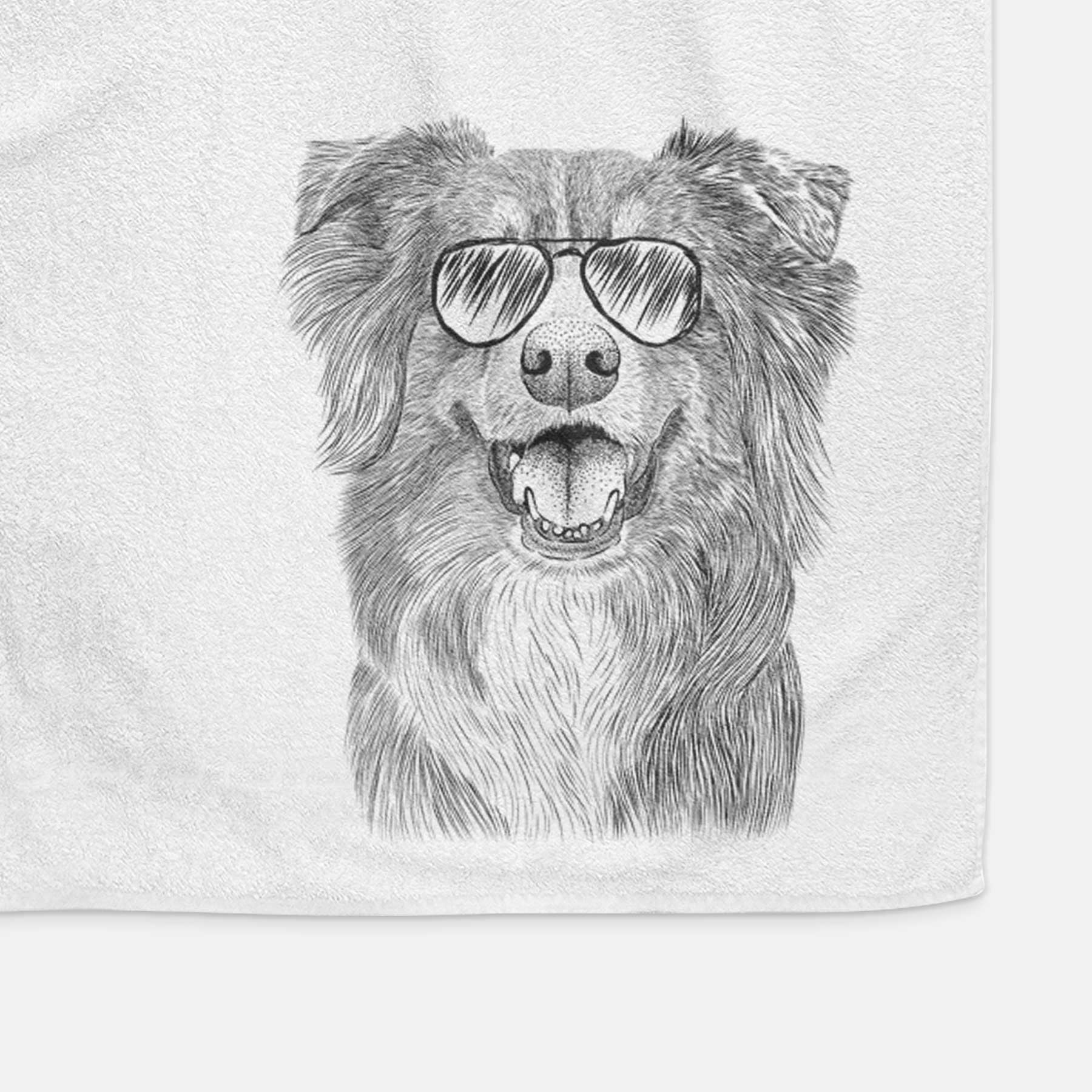 Aussie Parker the Australian Shepherd Decorative Hand Towel