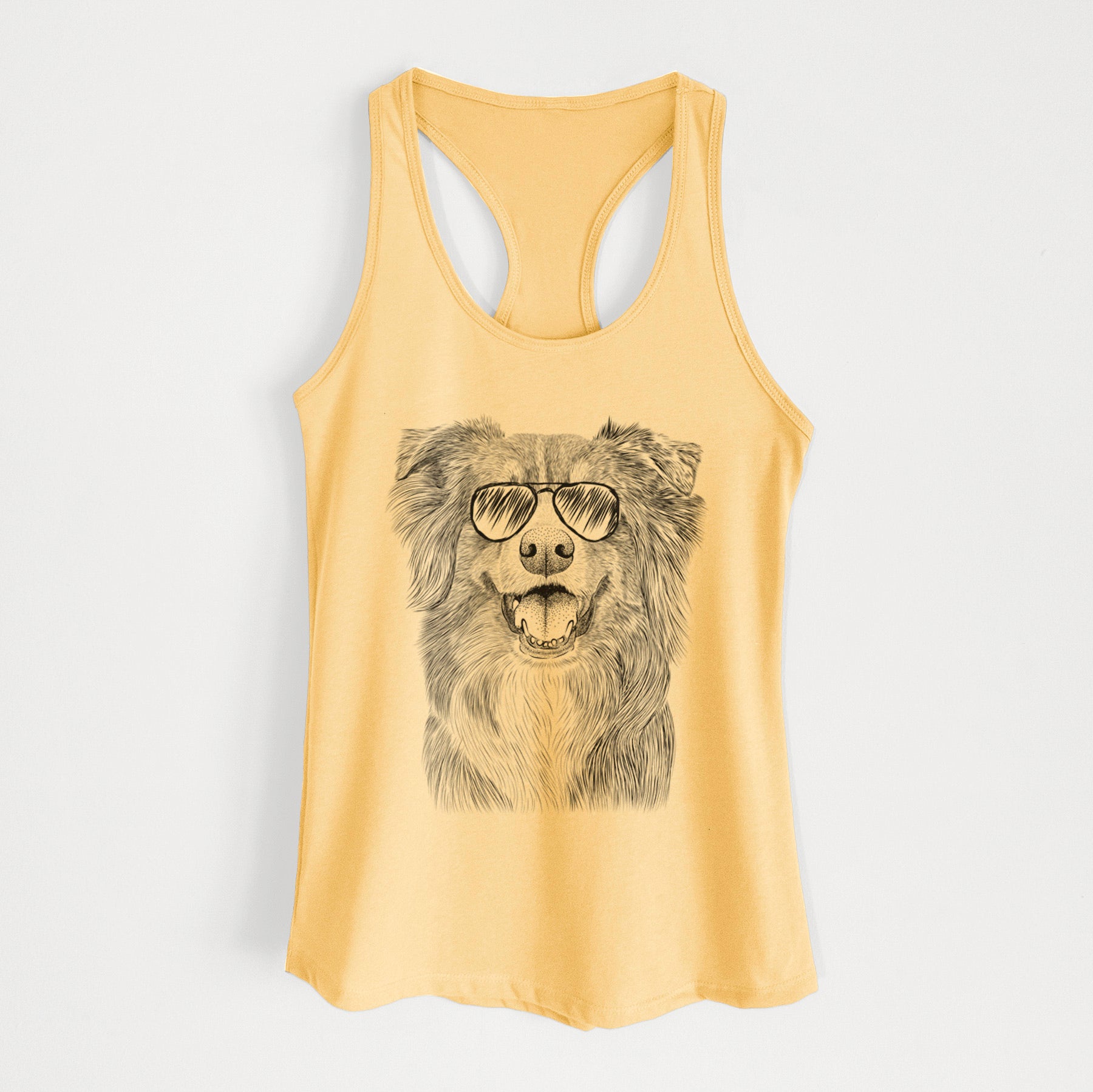 Aussie Parker the Australian Shepherd - Women's Racerback Tanktop