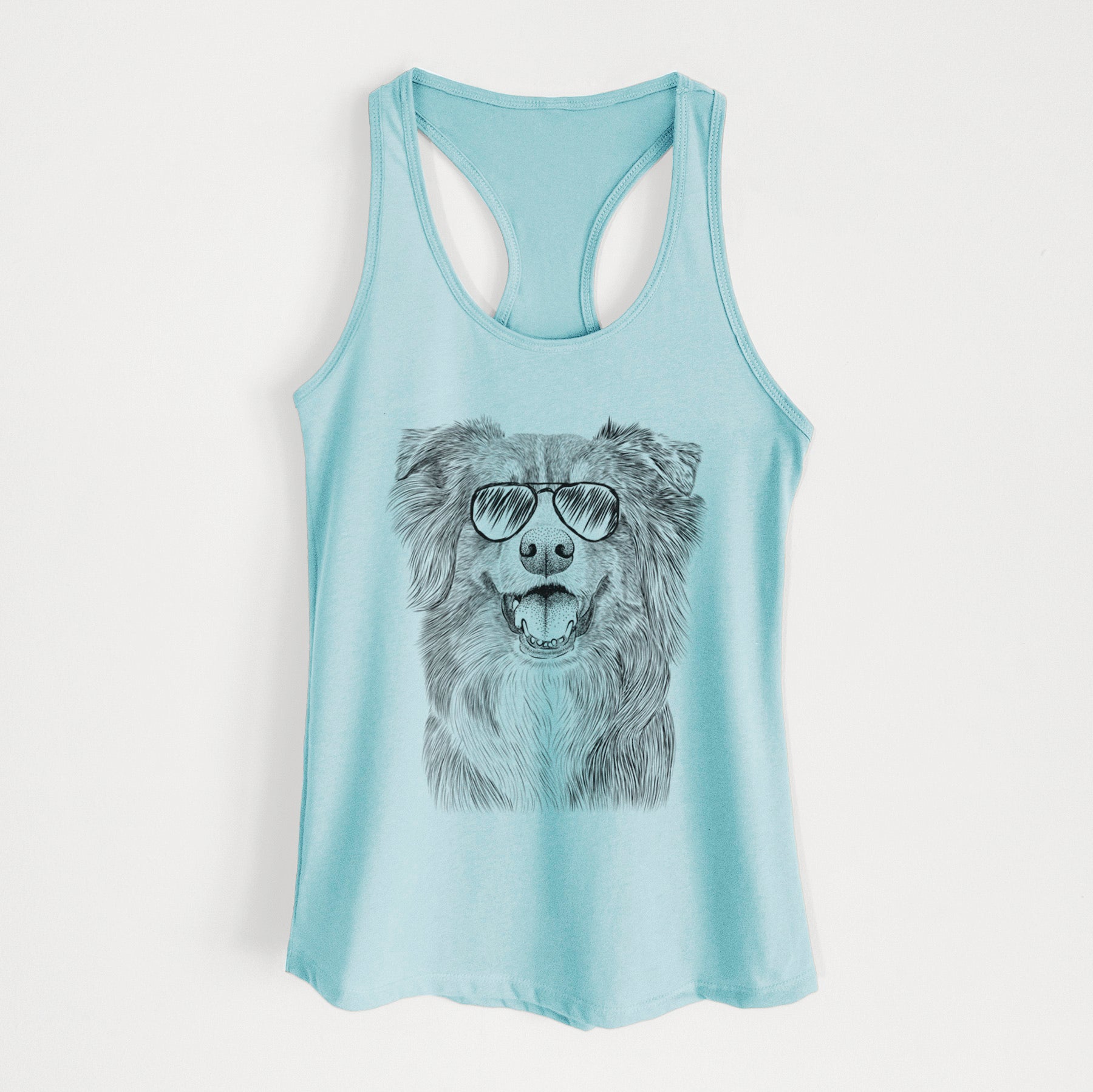 Aussie Parker the Australian Shepherd - Women's Racerback Tanktop