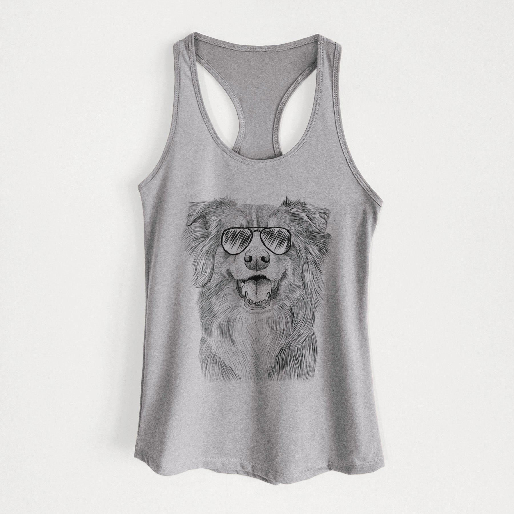 Aussie Parker the Australian Shepherd - Women's Racerback Tanktop