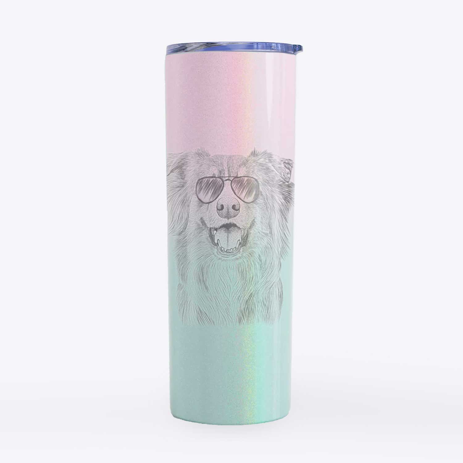 Aussie Parker the Australian Shepherd - 20oz Skinny Tumbler