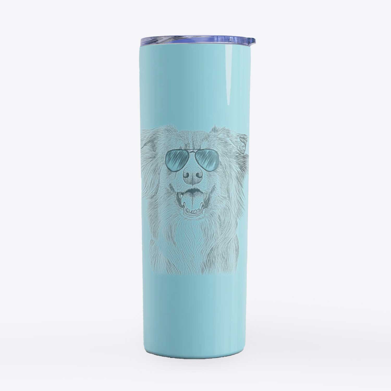 Aussie Parker the Australian Shepherd - 20oz Skinny Tumbler