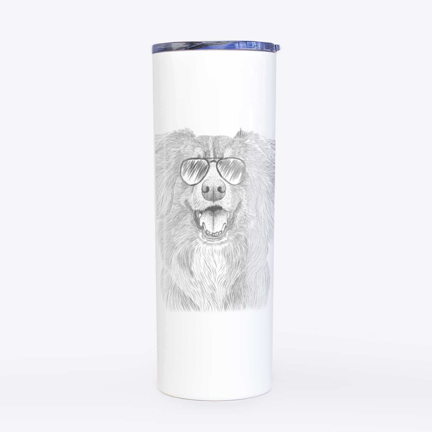 Aussie Parker the Australian Shepherd - 20oz Skinny Tumbler