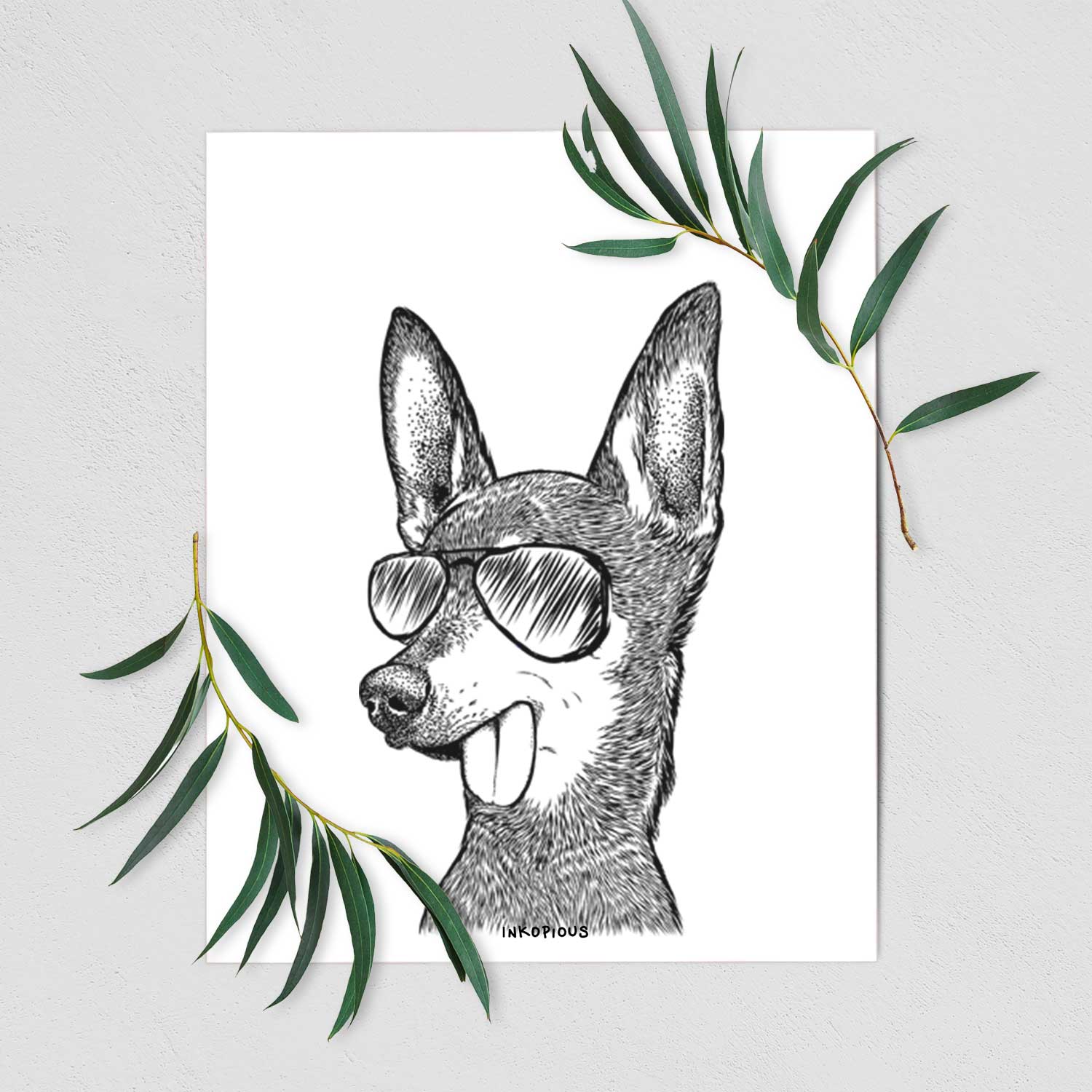 Aaron the Chihuahua Art Print