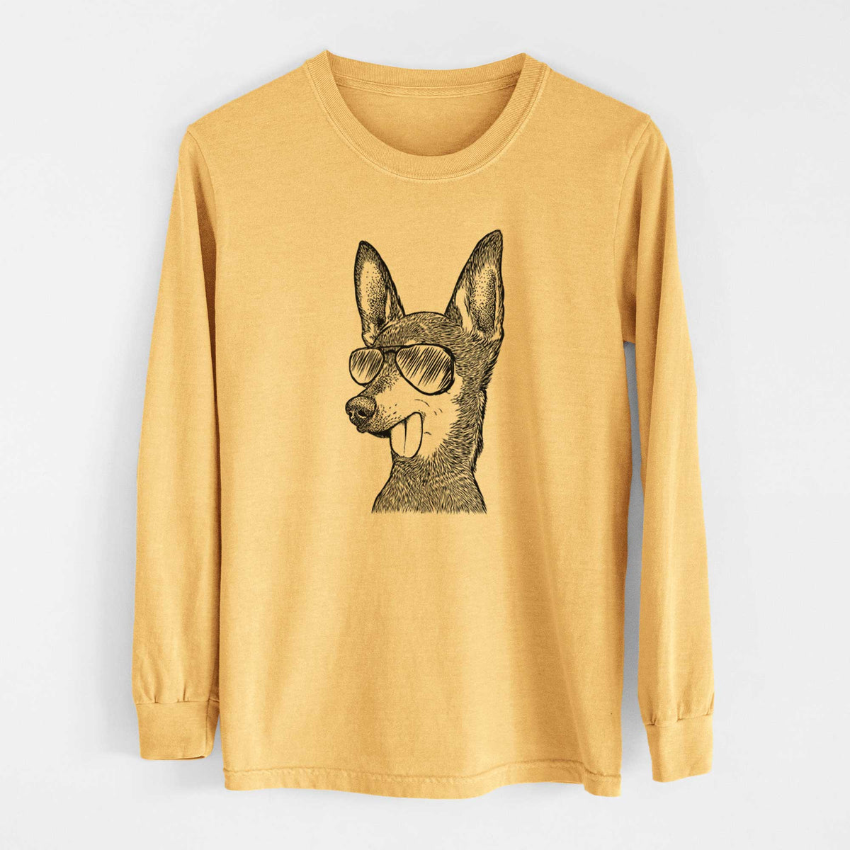 Aviators Aaron the Chihuahua - Heavyweight 100% Cotton Long Sleeve