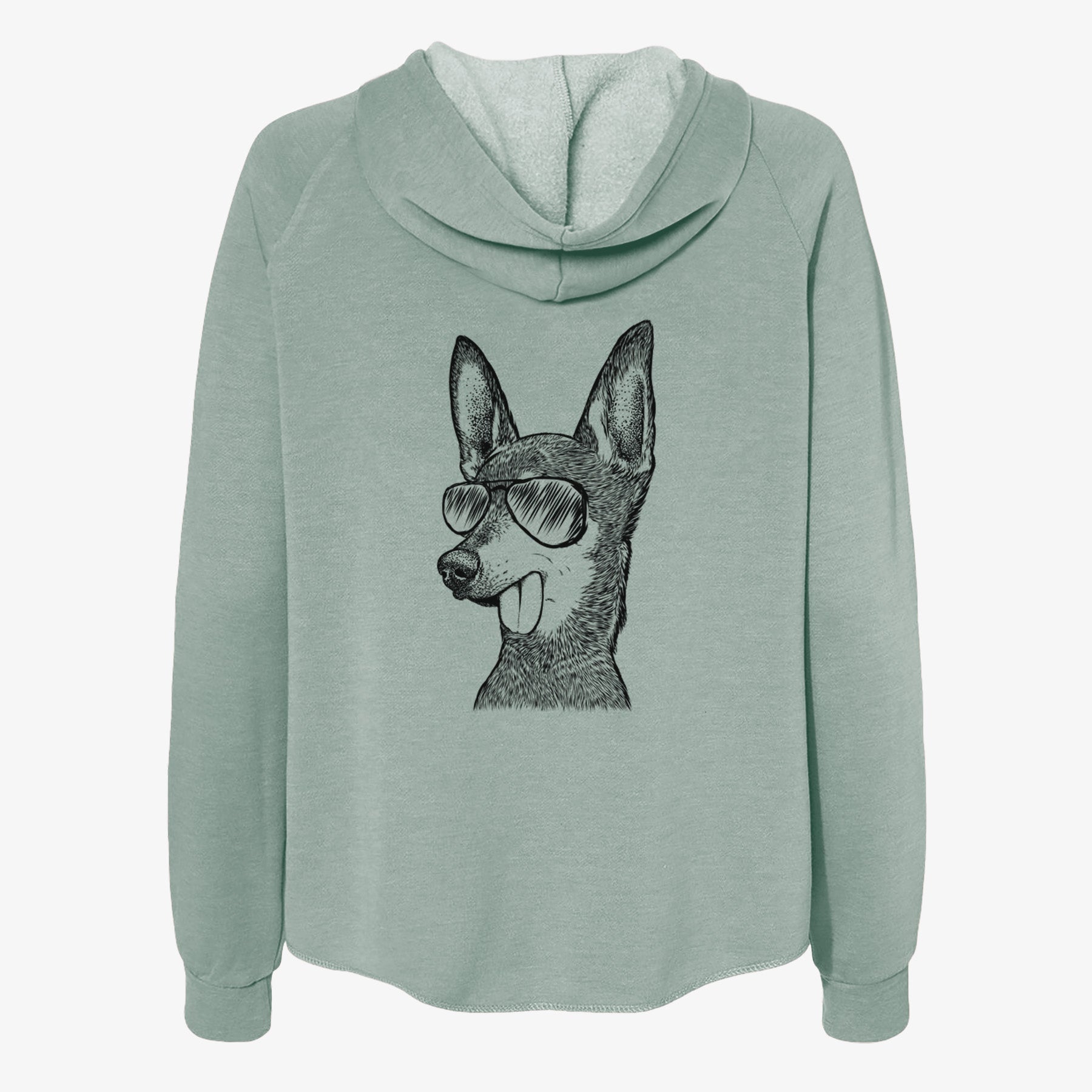 Aaron the Chihuahua - Women's Cali Wave Zip-Up Sweatshirt
