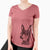 Aviator Aaron the Chihuahua - Women's V-neck Shirt