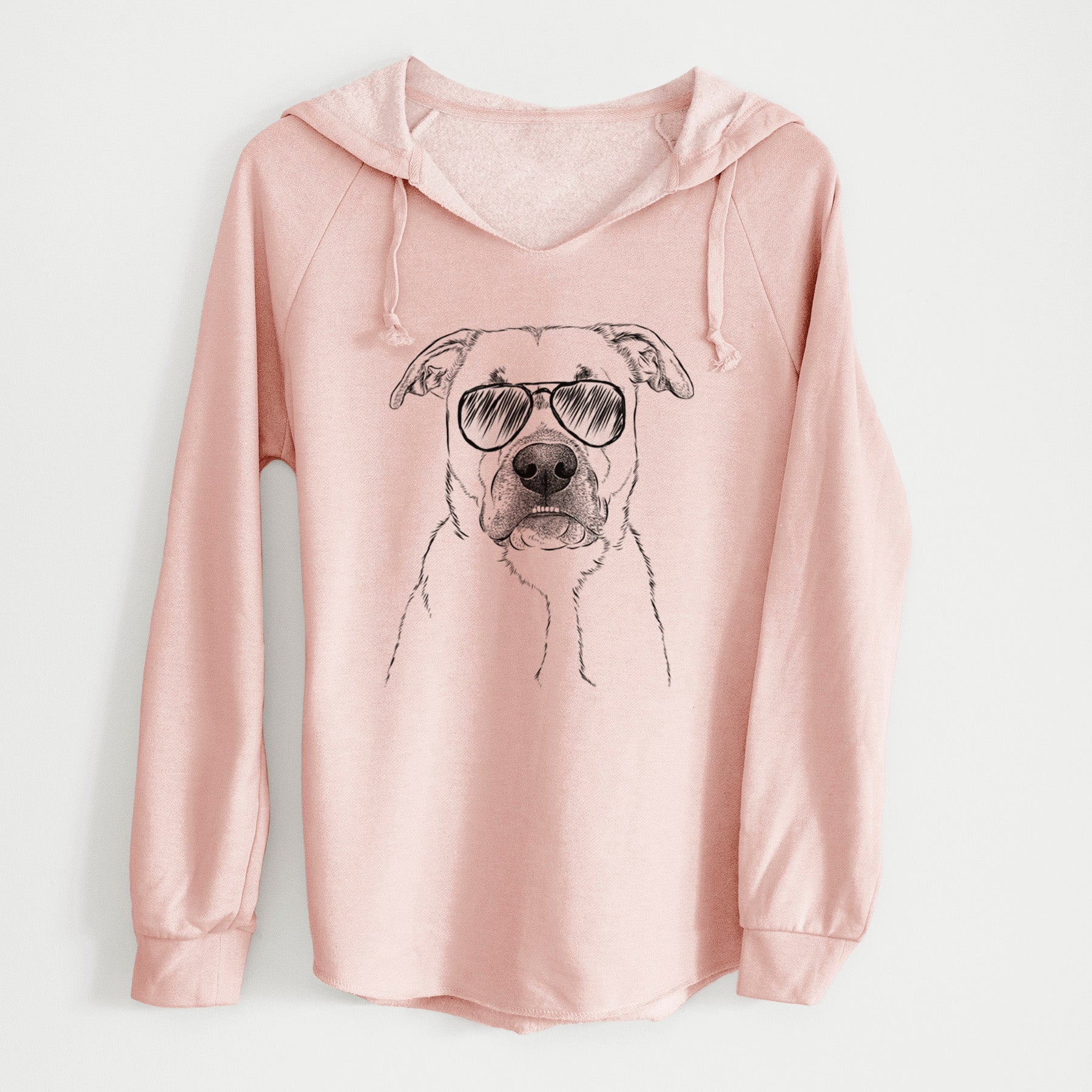 Aviator Abby the Boxer Beagle Mix - Cali Wave Hooded Sweatshirt