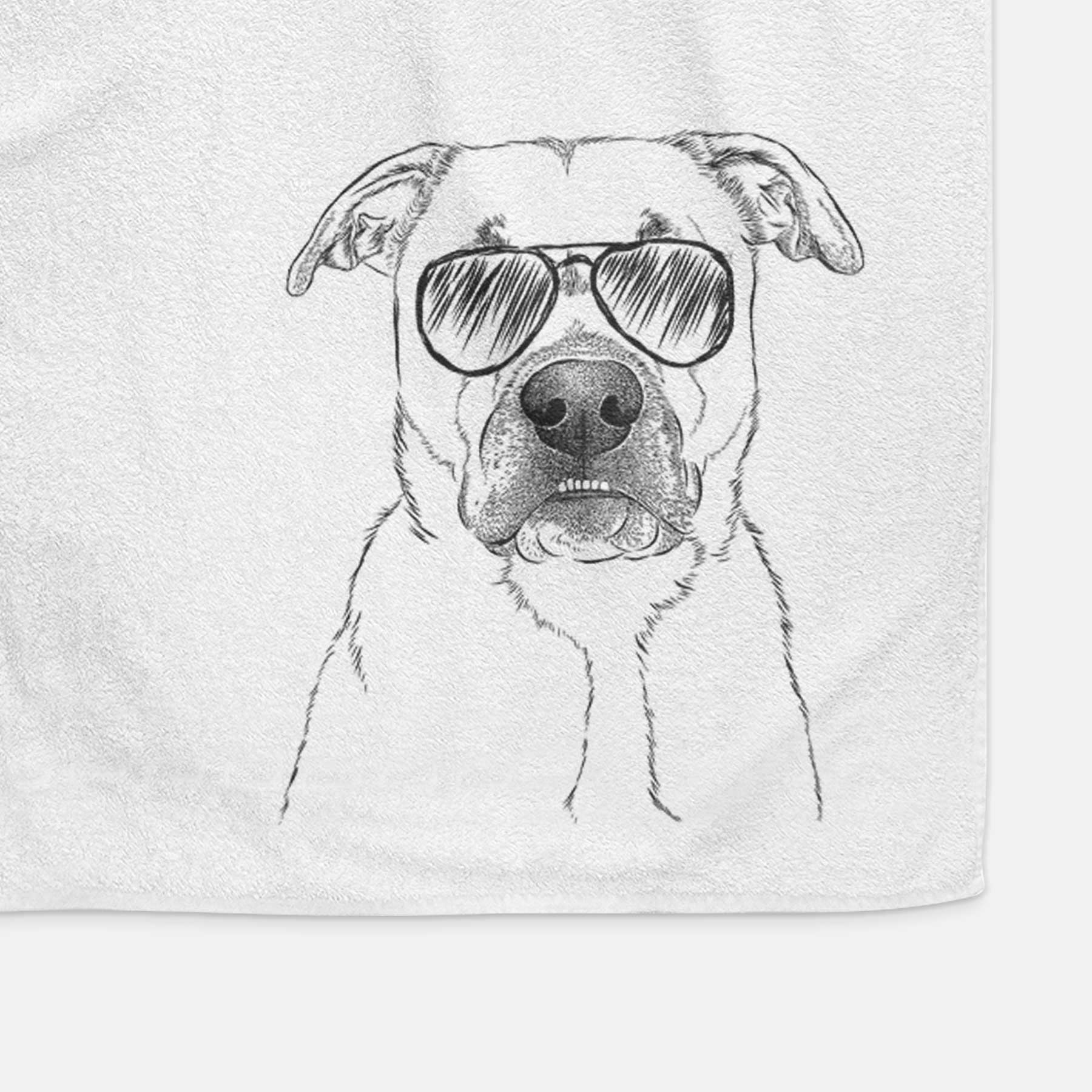 Abby the Boxer Beagle Mix Decorative Hand Towel