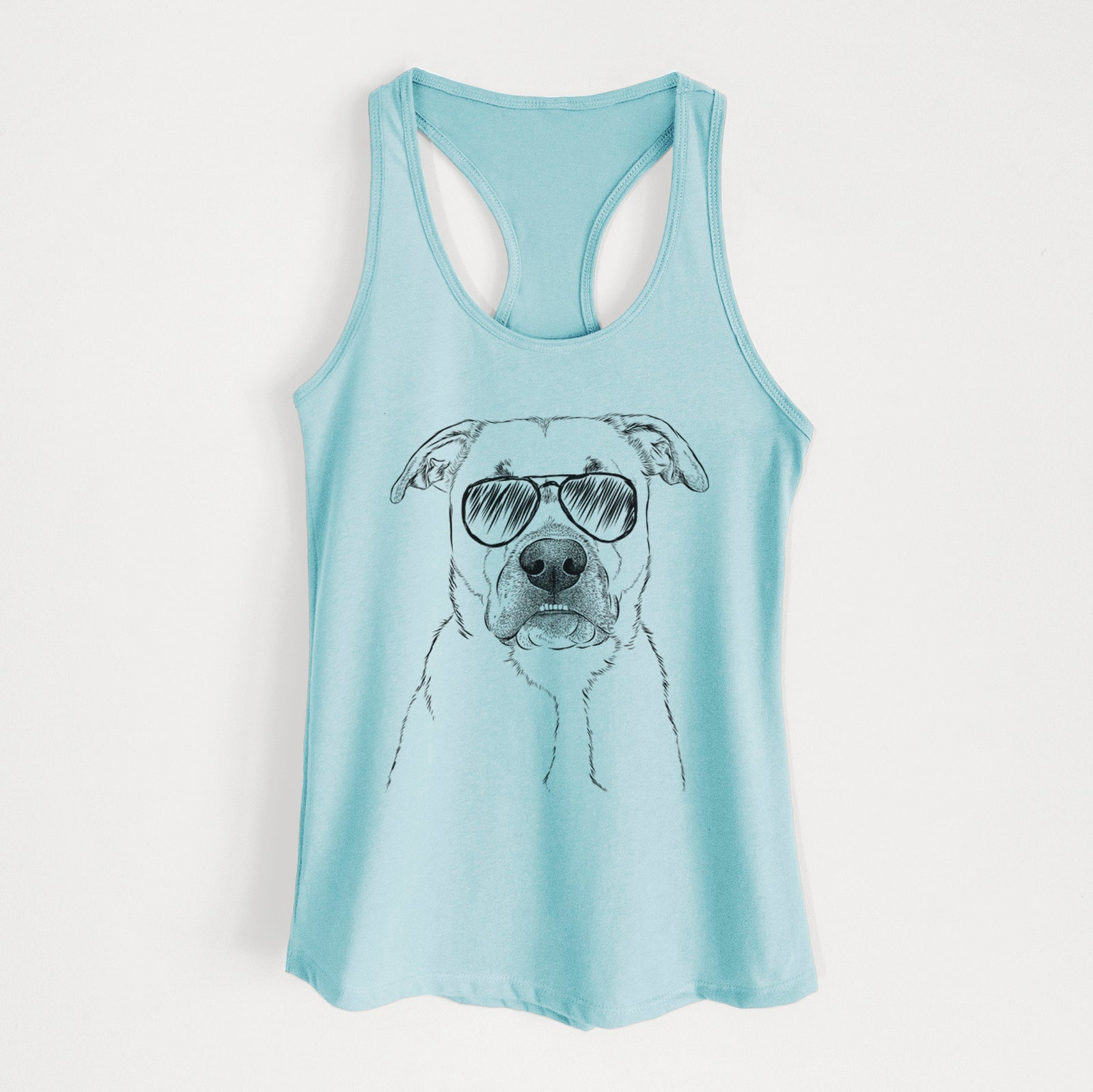 Abby the Boxer Beagle Mix - Women's Racerback Tanktop