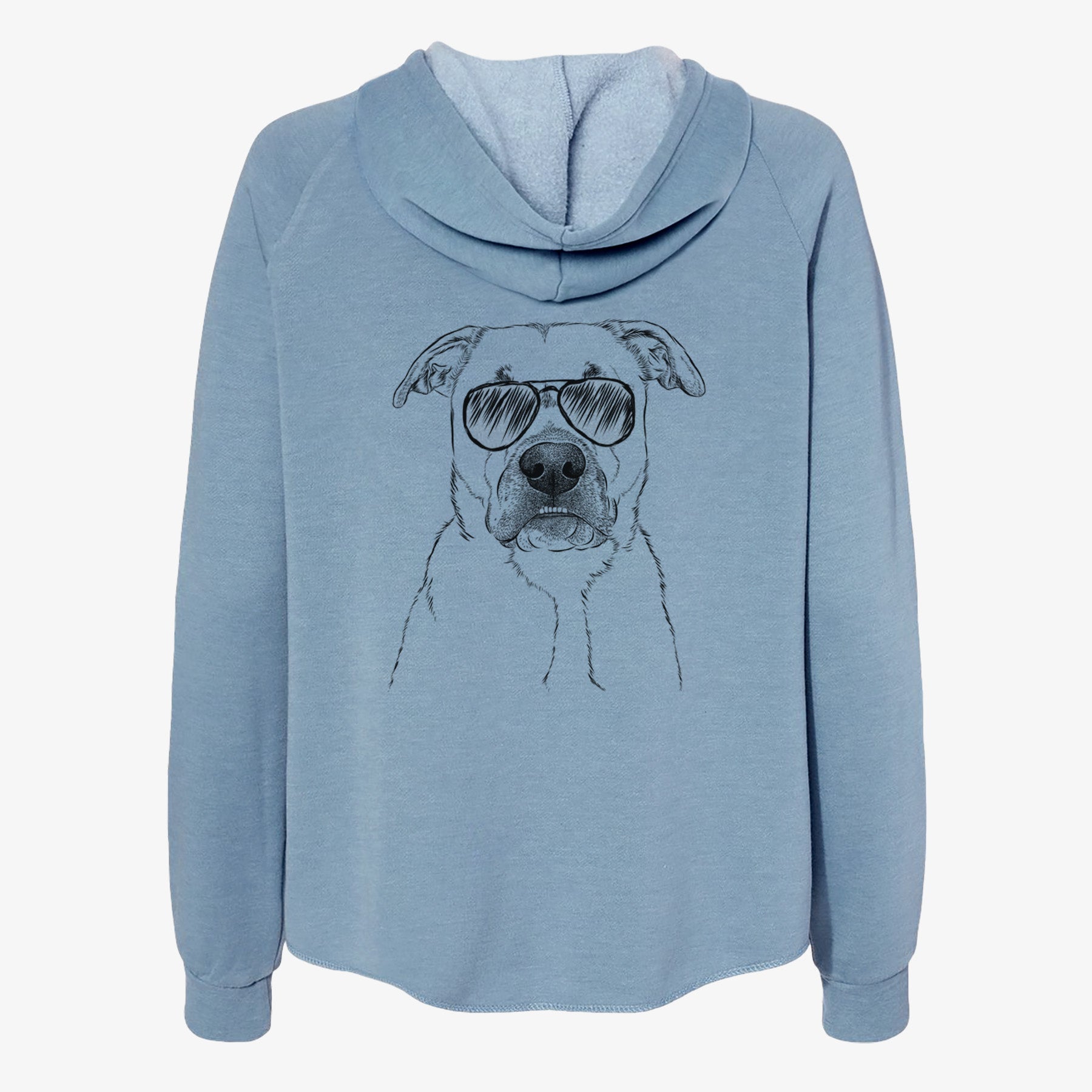 Abby the Boxer Beagle Mix - Women's Cali Wave Zip-Up Sweatshirt