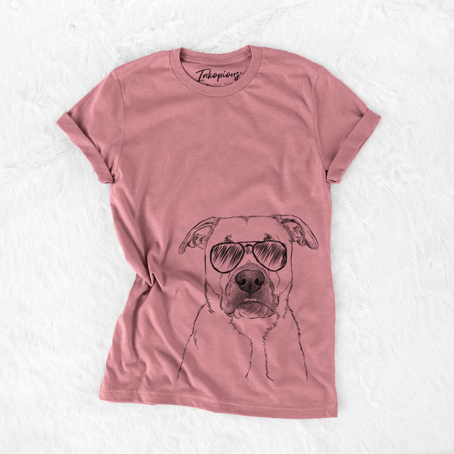 Aviator Abby the Boxer Beagle Mix - Unisex Crewneck