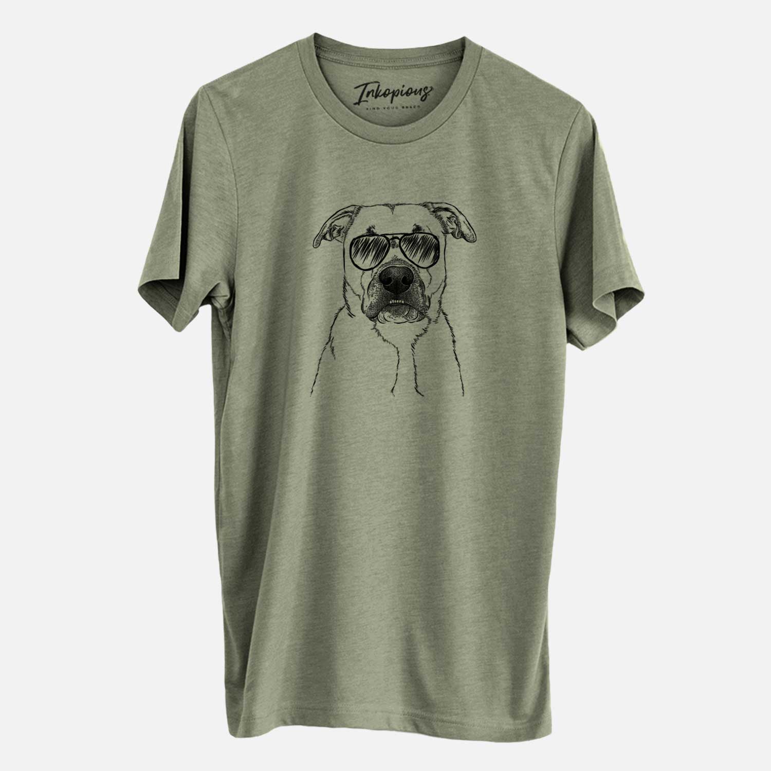 Aviator Abby the Boxer Beagle Mix - Unisex Crewneck