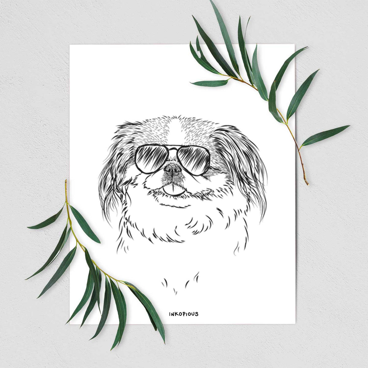 Abra Bean the Pekingese Art Print