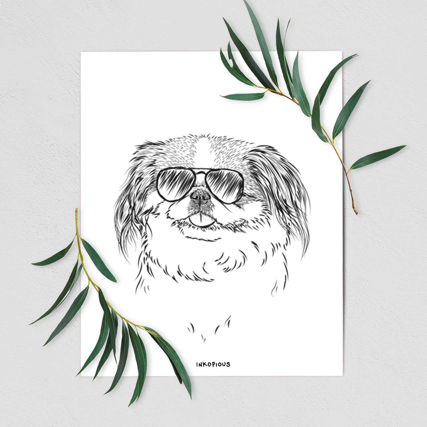 Abra Bean the Pekingese Art Print