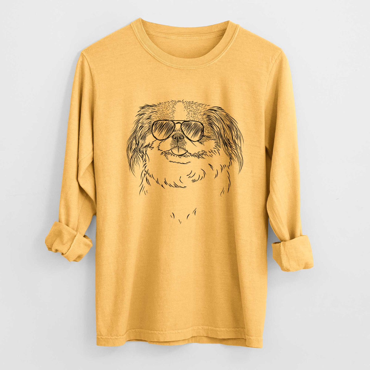 Aviators Abra Bean the Pekingese - Heavyweight 100% Cotton Long Sleeve