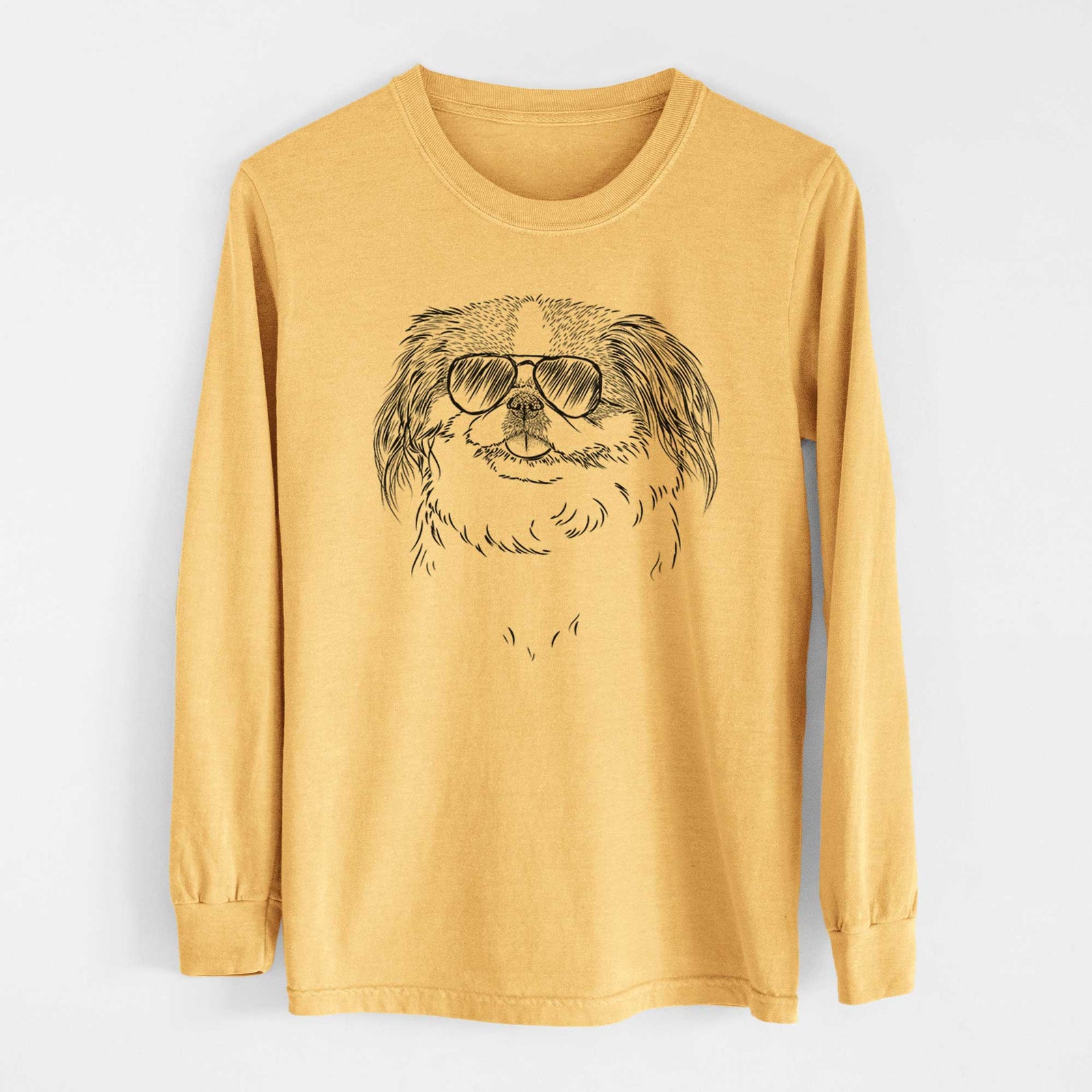 Aviators Abra Bean the Pekingese - Heavyweight 100% Cotton Long Sleeve