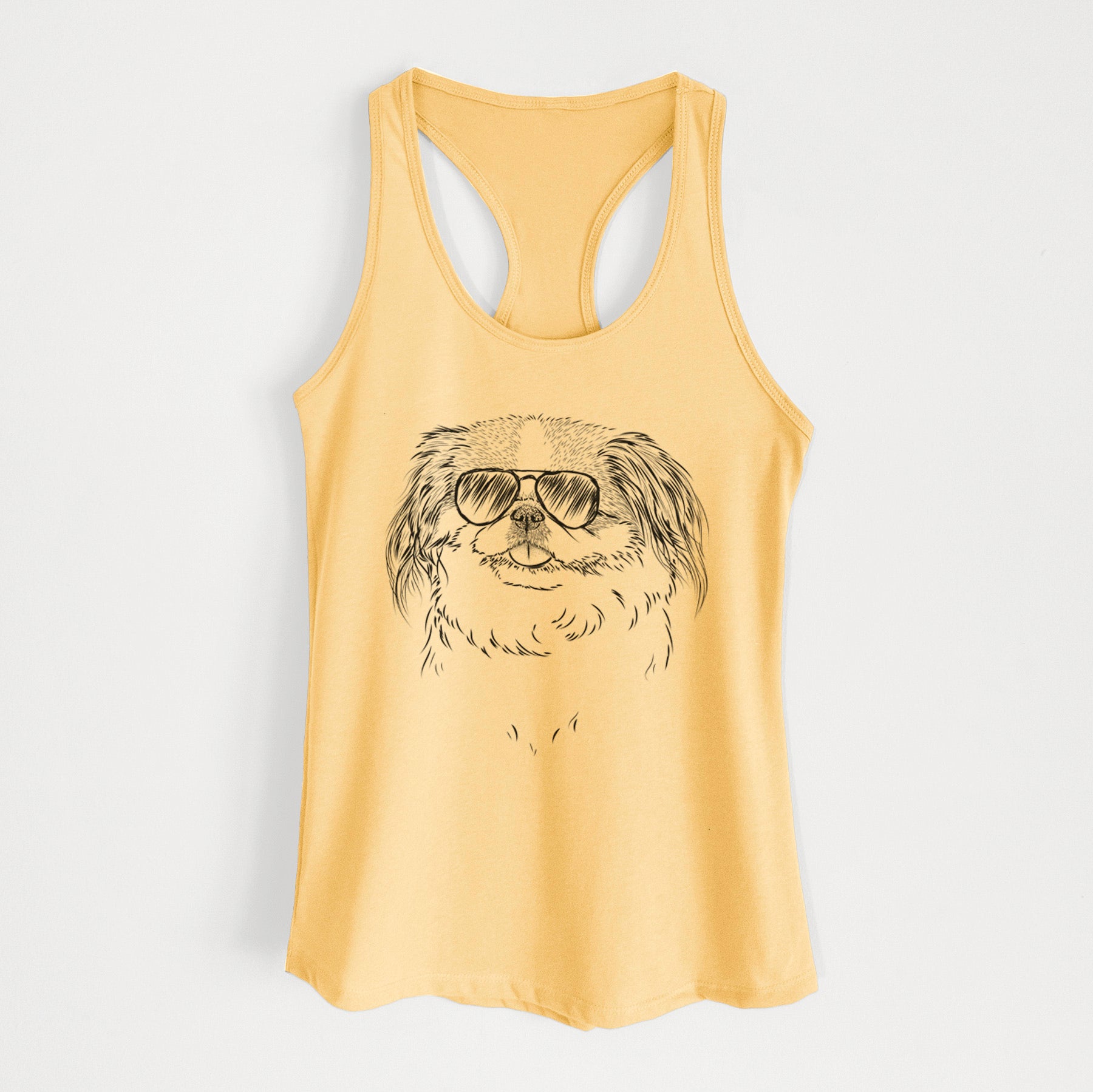 Abra Bean the Pekingese - Women's Racerback Tanktop