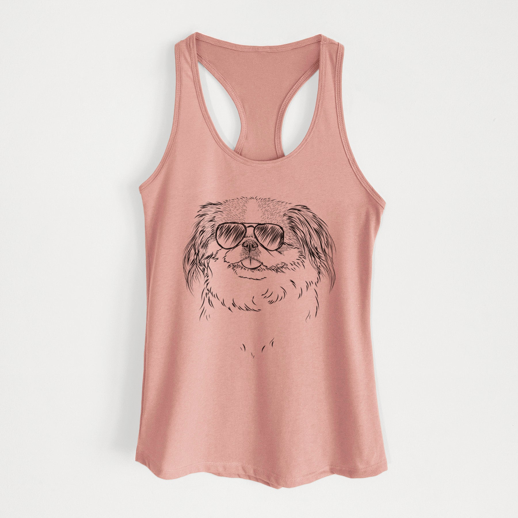 Abra Bean the Pekingese - Women's Racerback Tanktop