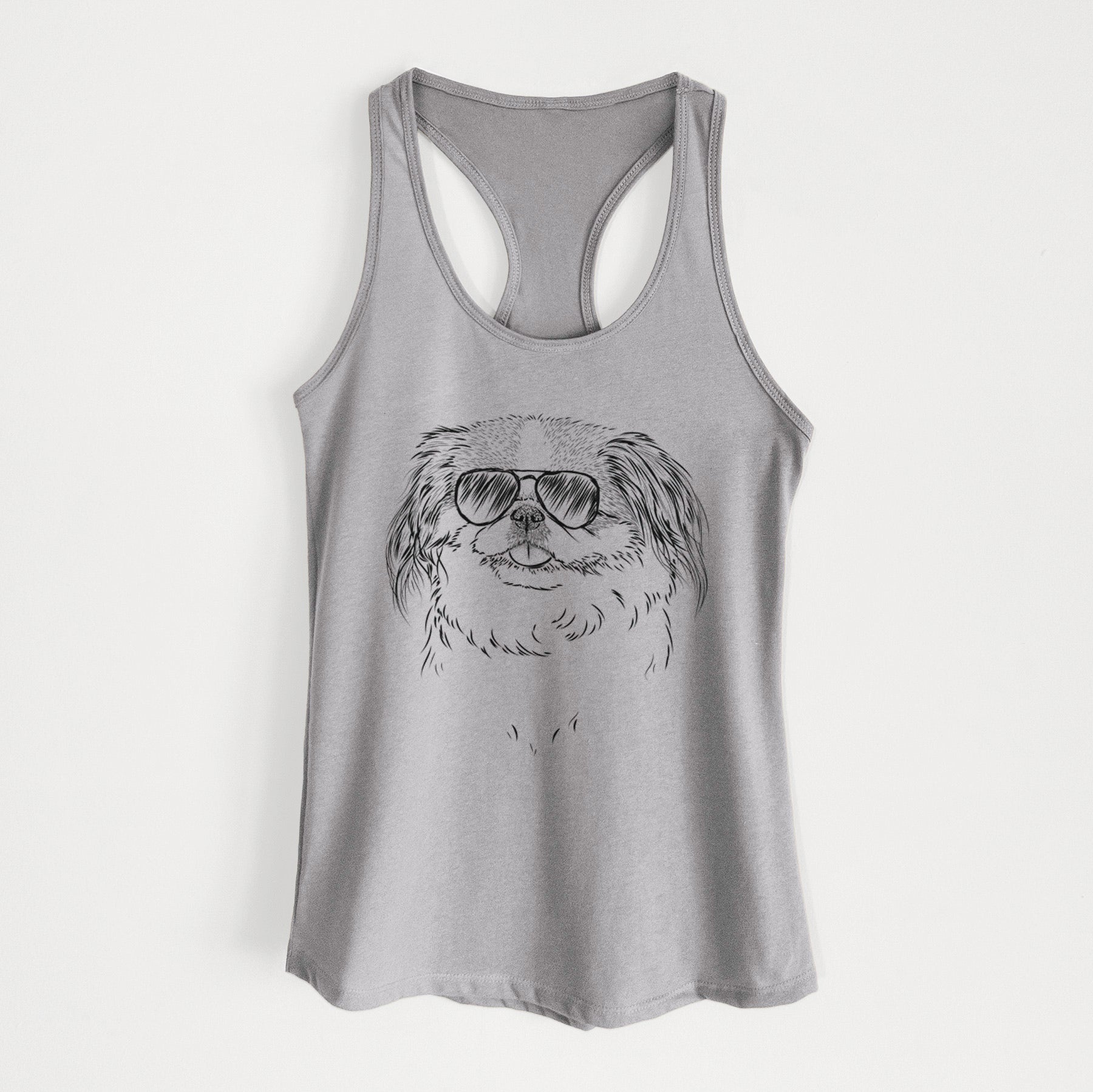 Abra Bean the Pekingese - Women's Racerback Tanktop