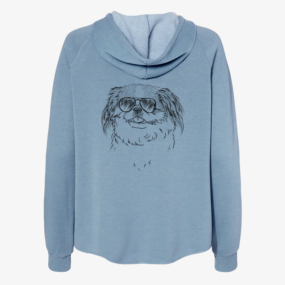 Abra Bean the Pekingese - Women's Cali Wave Zip-Up Sweatshirt