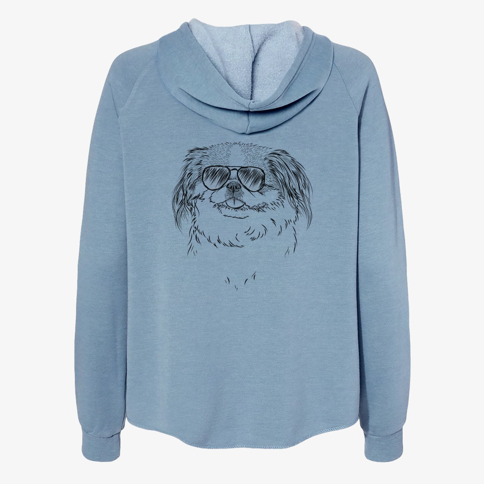 Abra Bean the Pekingese - Women's Cali Wave Zip-Up Sweatshirt