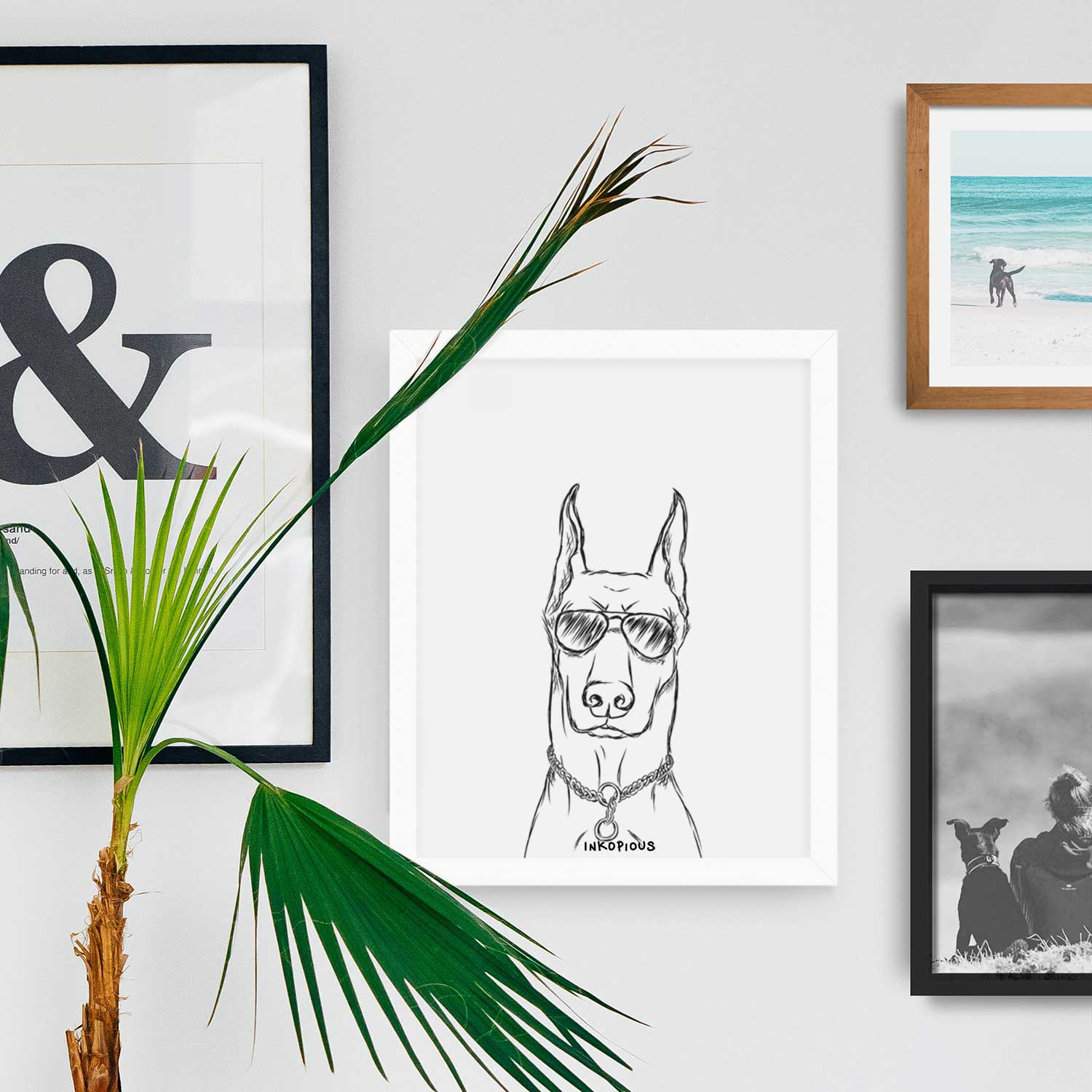 Ace the Doberman Pinscher Art Print