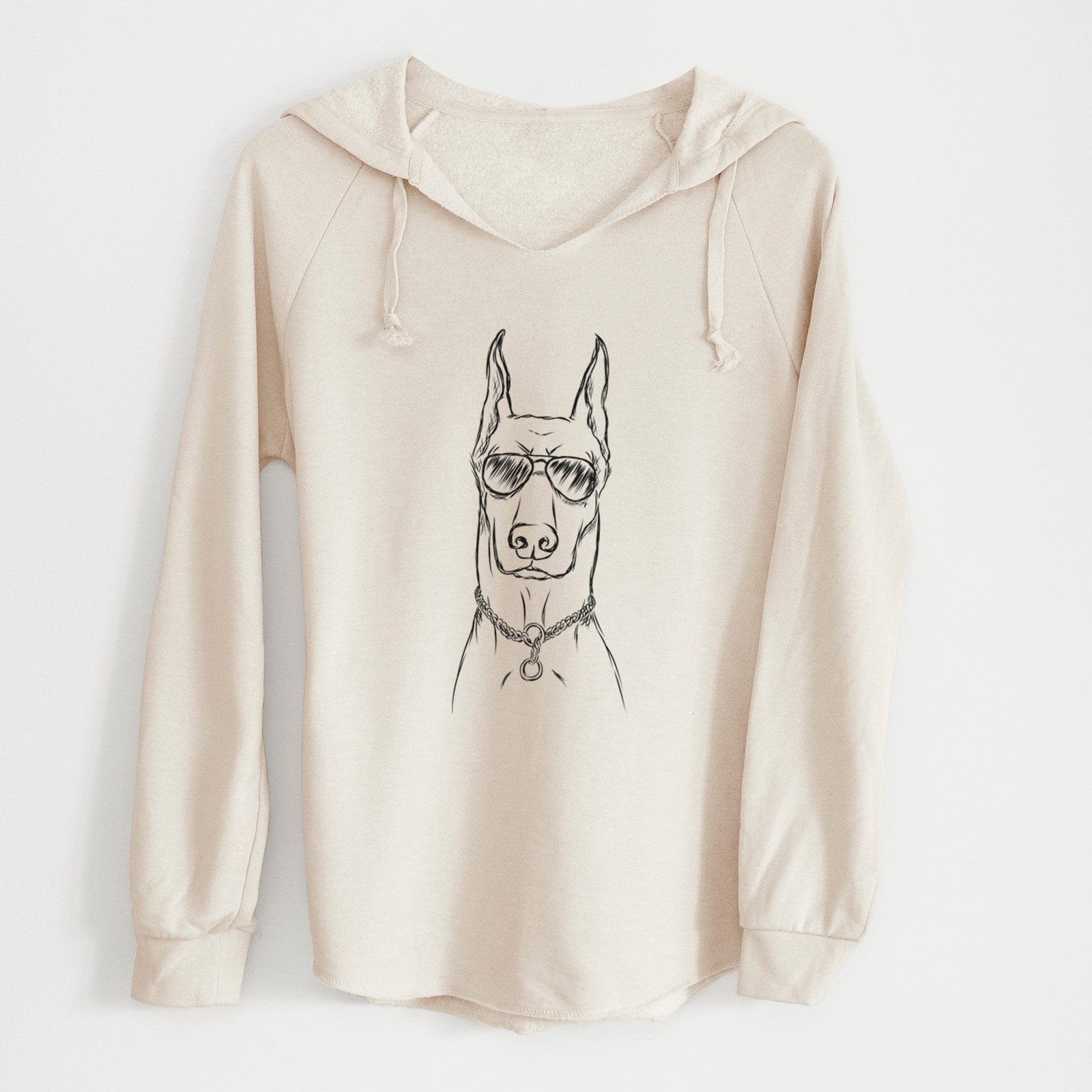 Aviator Ace the Doberman Pinscher - Cali Wave Hooded Sweatshirt