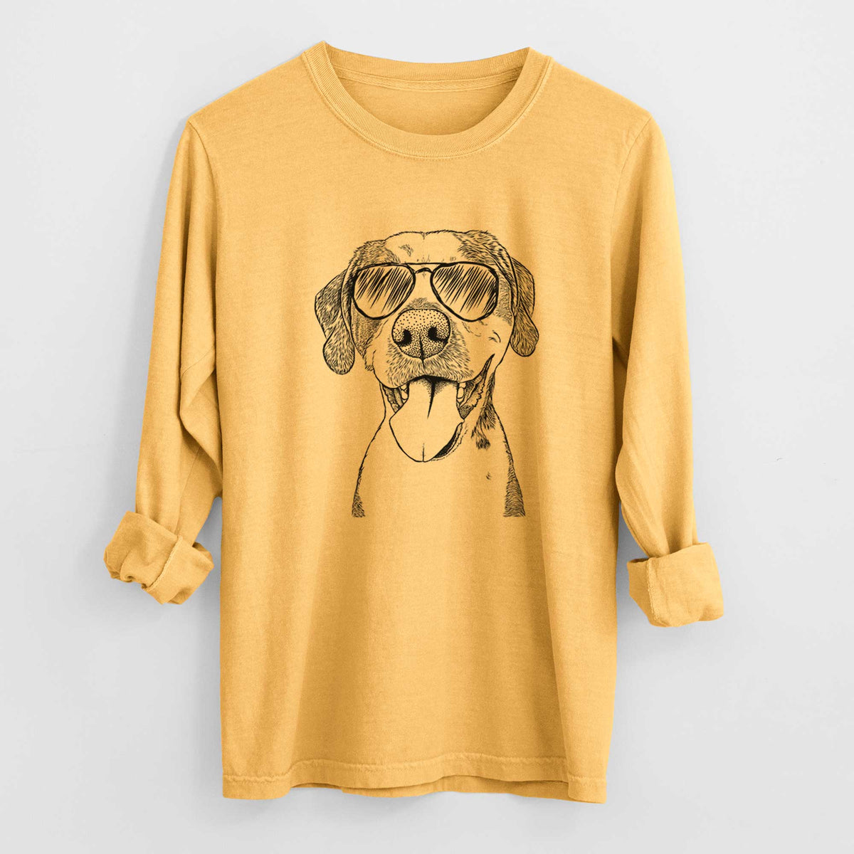 Aviators Ace Boogie the Mixed Breed - Heavyweight 100% Cotton Long Sleeve