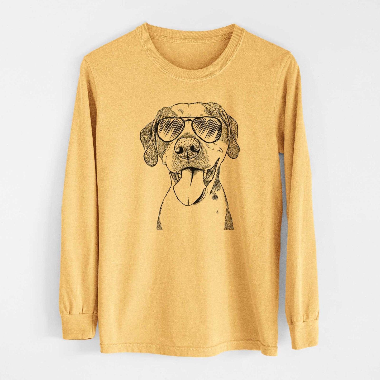 Aviators Ace Boogie the Mixed Breed - Heavyweight 100% Cotton Long Sleeve