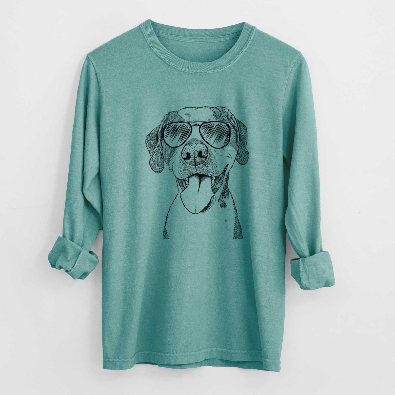 Aviators Ace Boogie the Mixed Breed - Heavyweight 100% Cotton Long Sleeve