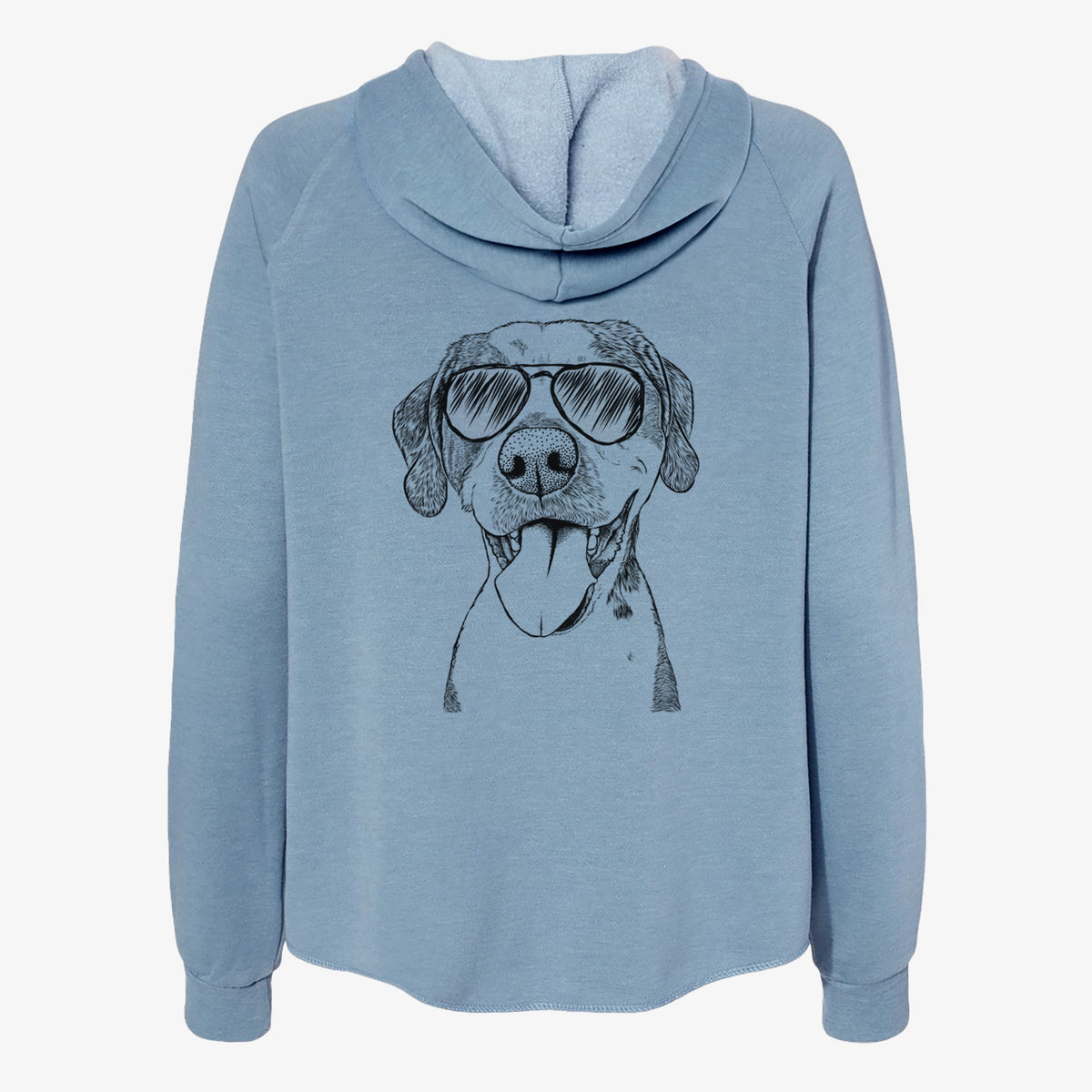 Ace Boogie the Mixed Breed - Women's Cali Wave Zip-Up Sweatshirt