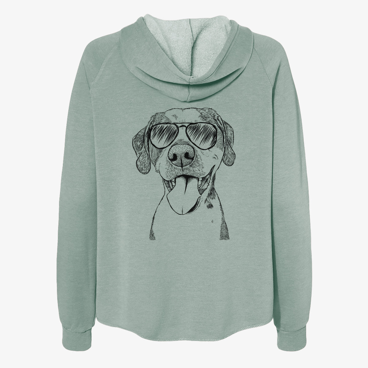 Ace Boogie the Mixed Breed - Women's Cali Wave Zip-Up Sweatshirt