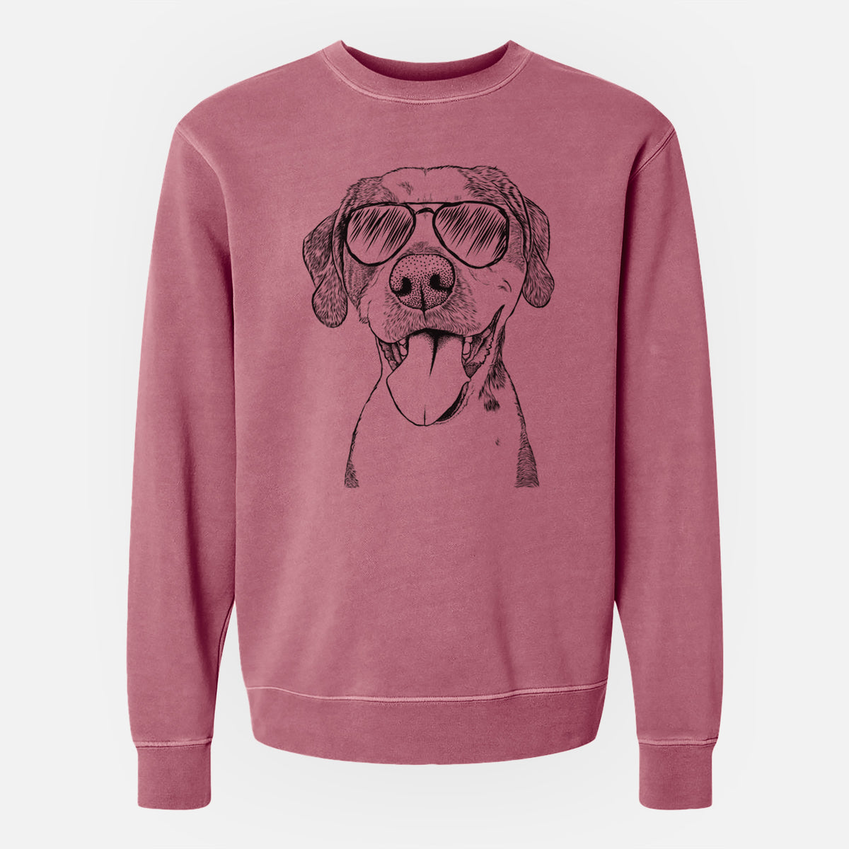 Aviator Ace Boogie the Mixed Breed - Unisex Pigment Dyed Crew Sweatshirt