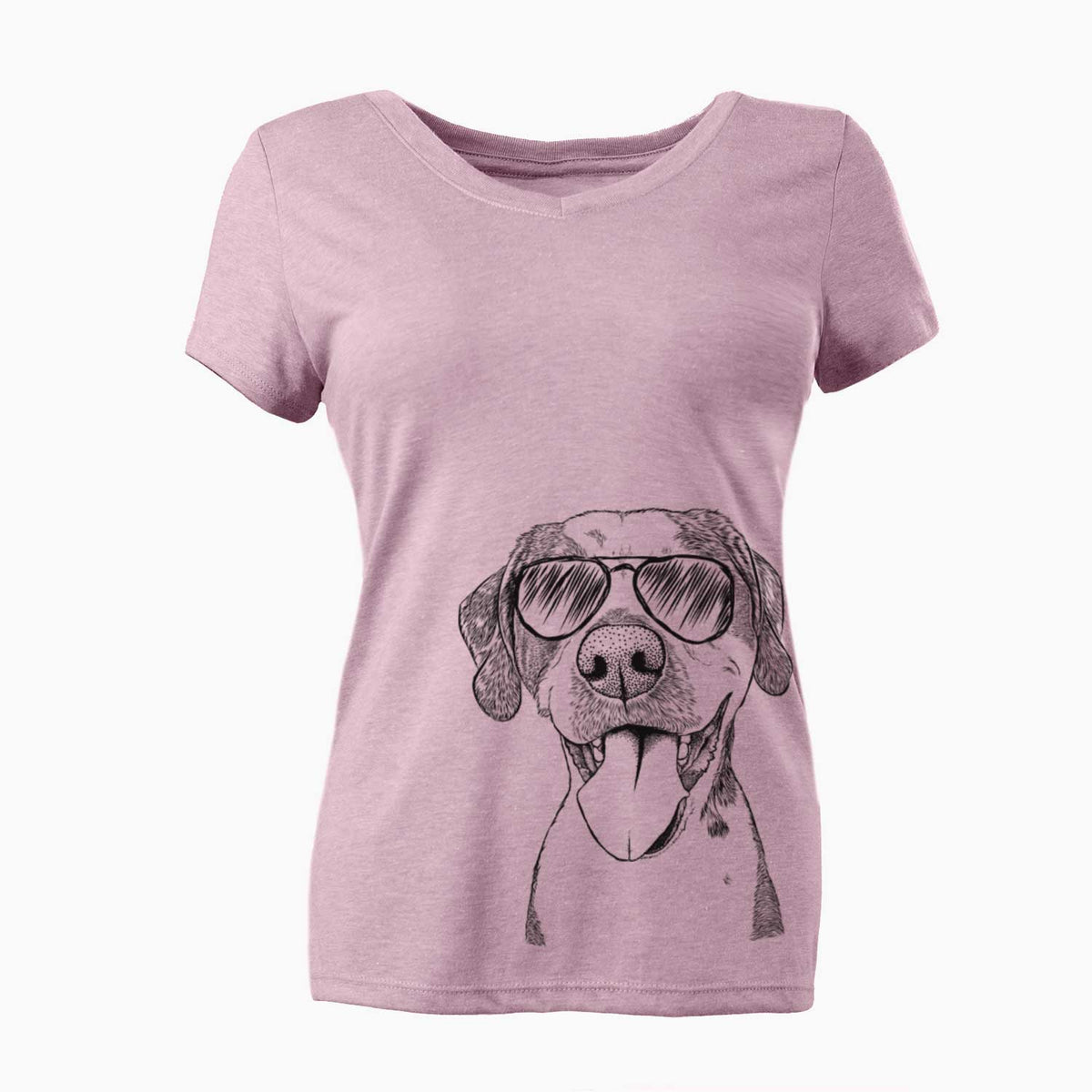 Aviator Ace Boogie the Mixed Breed - Women's V-neck Shirt