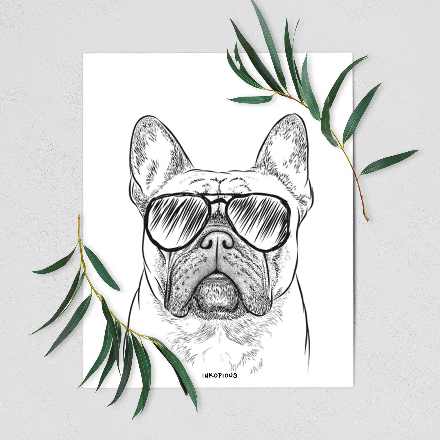 Acelynn the French Bulldog Art Print