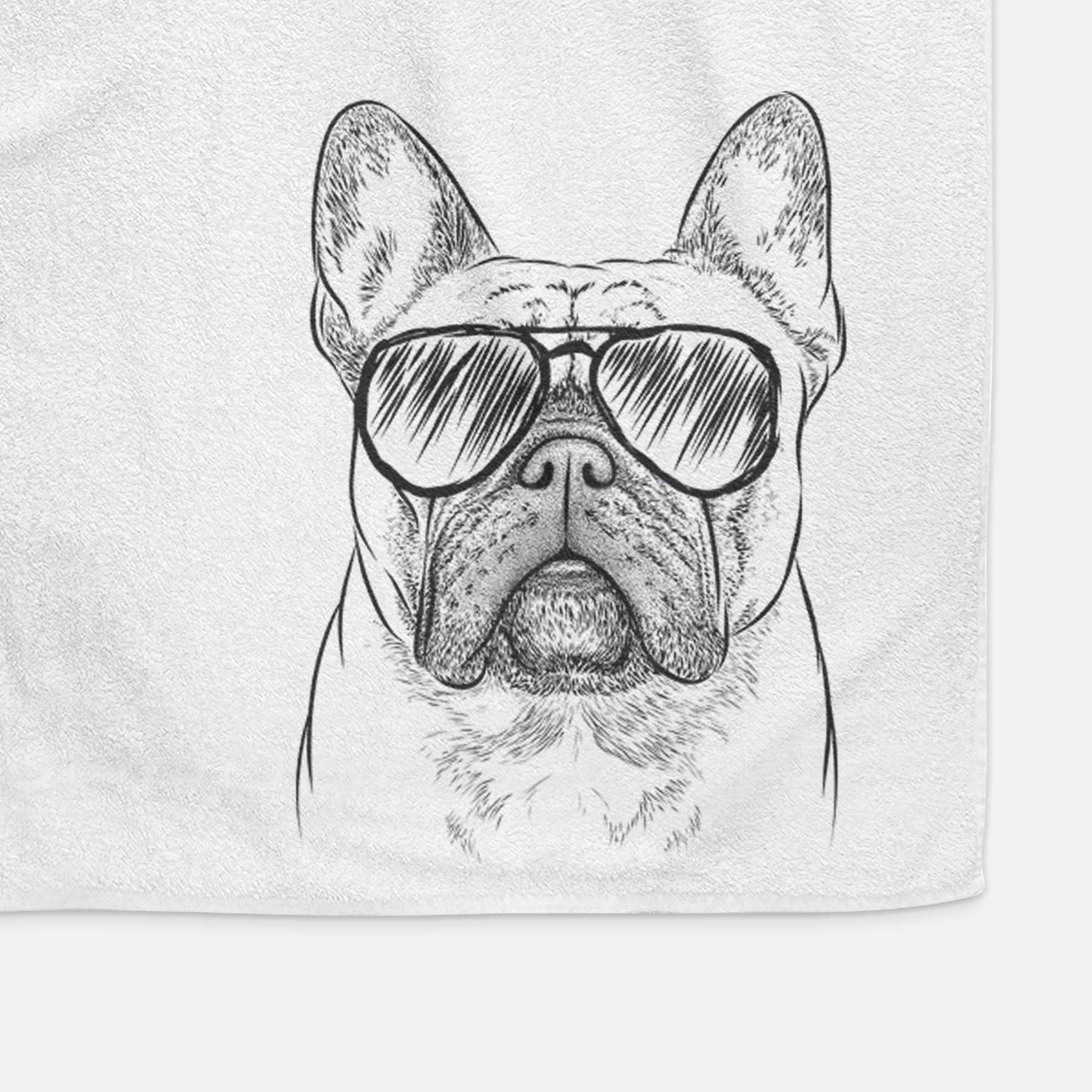 Acelynn the French Bulldog Decorative Hand Towel