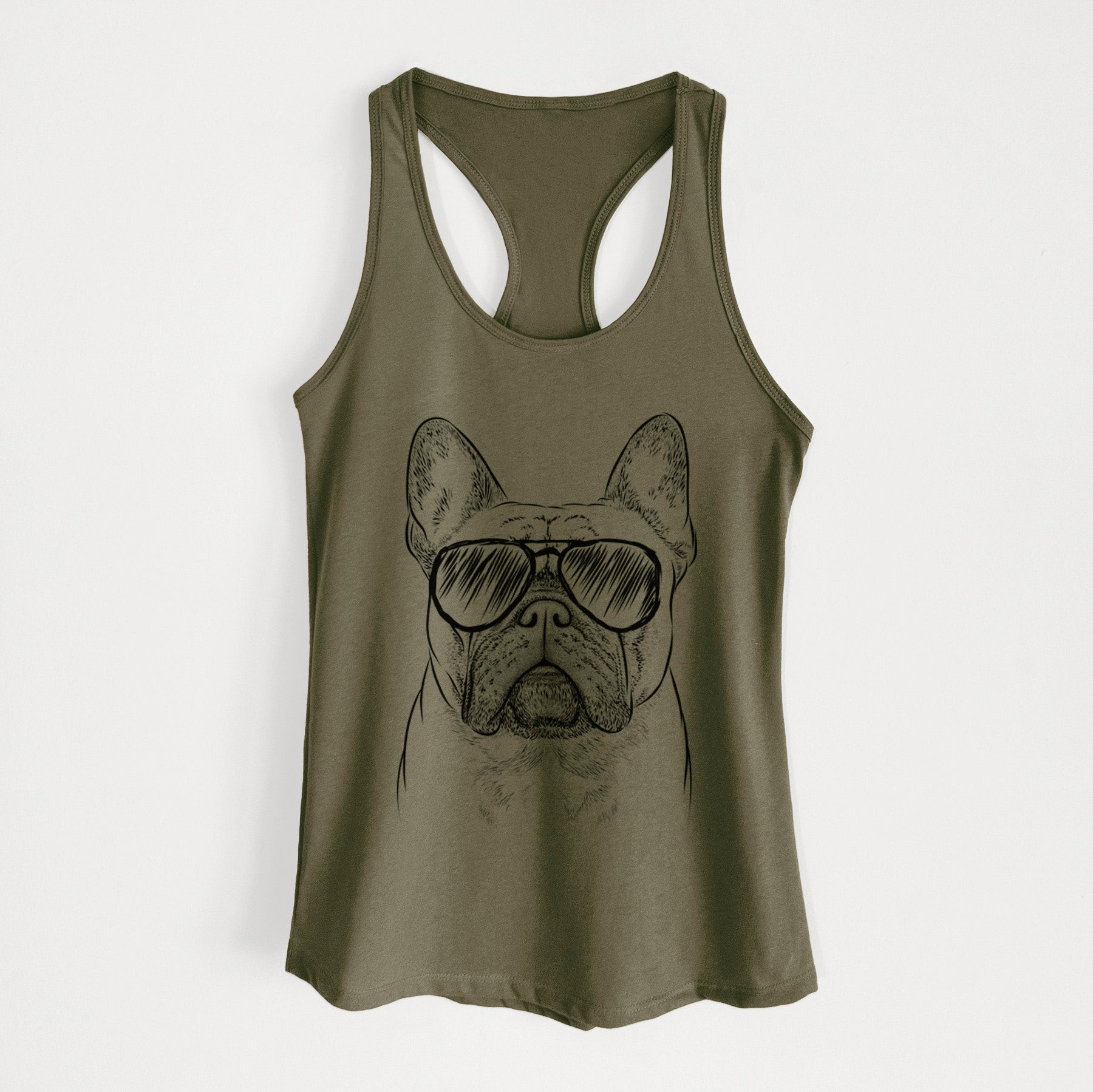 Acelynn the French Bulldog - Women's Racerback Tanktop