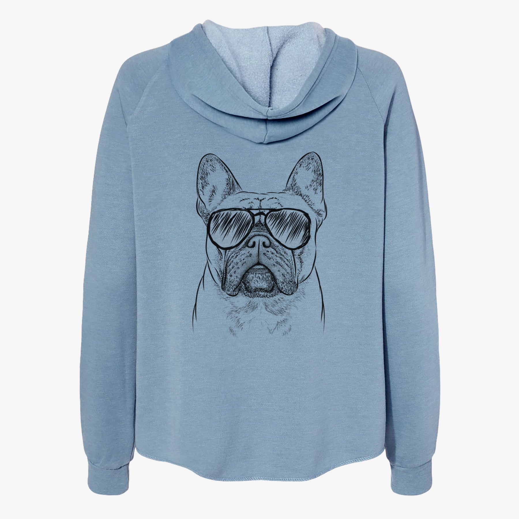 Acelynn the French Bulldog - Women's Cali Wave Zip-Up Sweatshirt