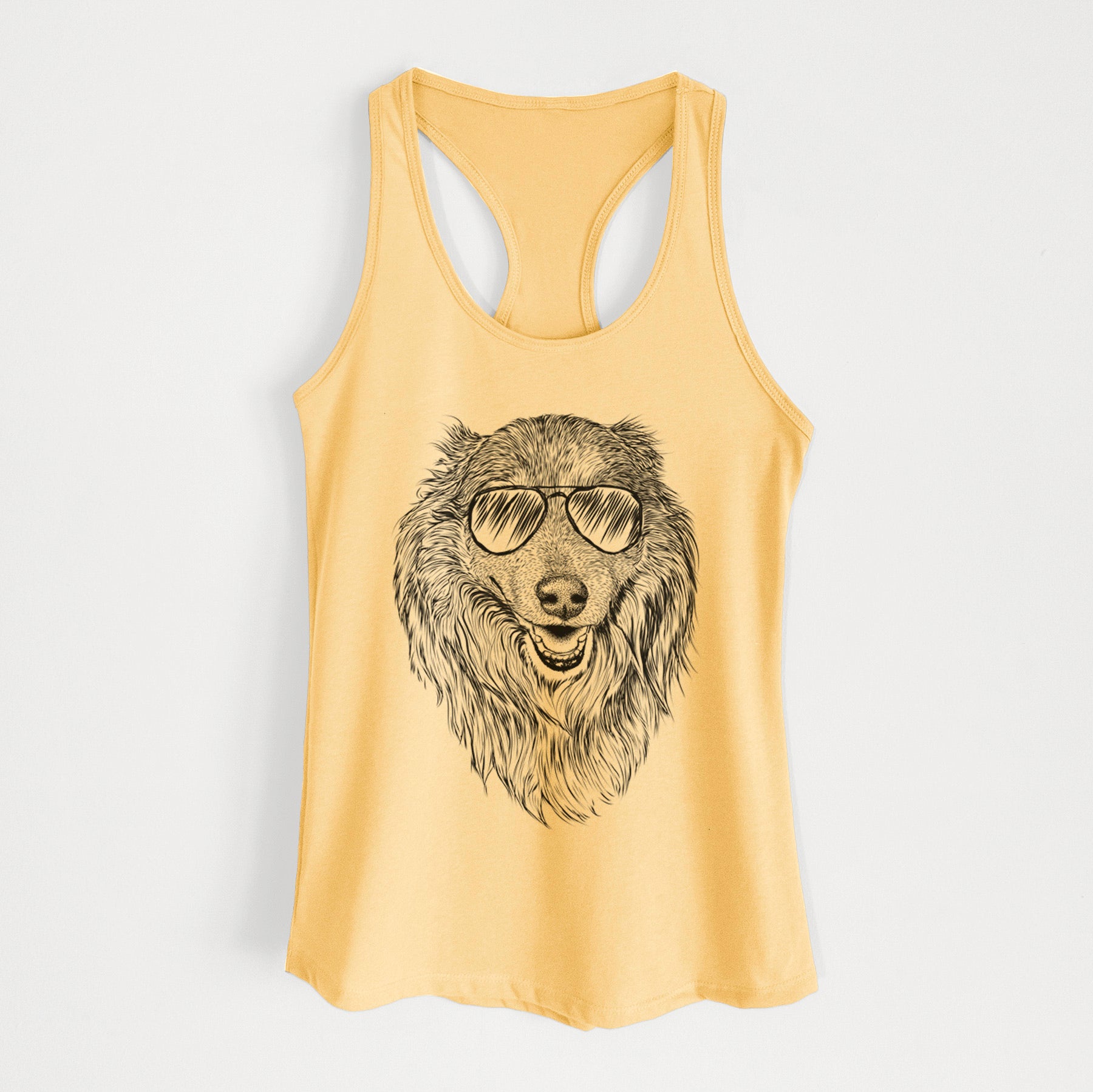 Addie the Collie Mix - Women's Racerback Tanktop