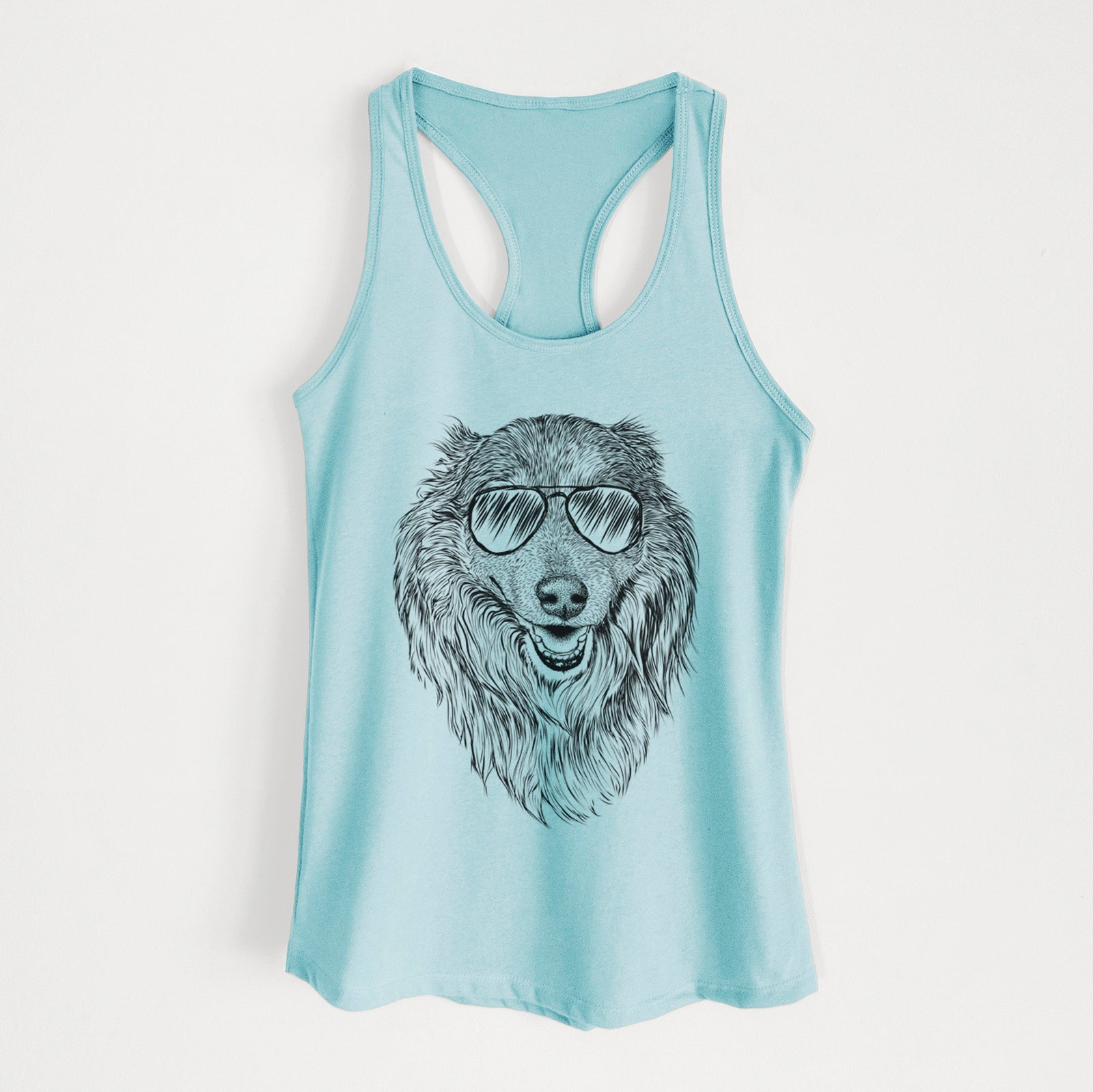 Addie the Collie Mix - Women's Racerback Tanktop