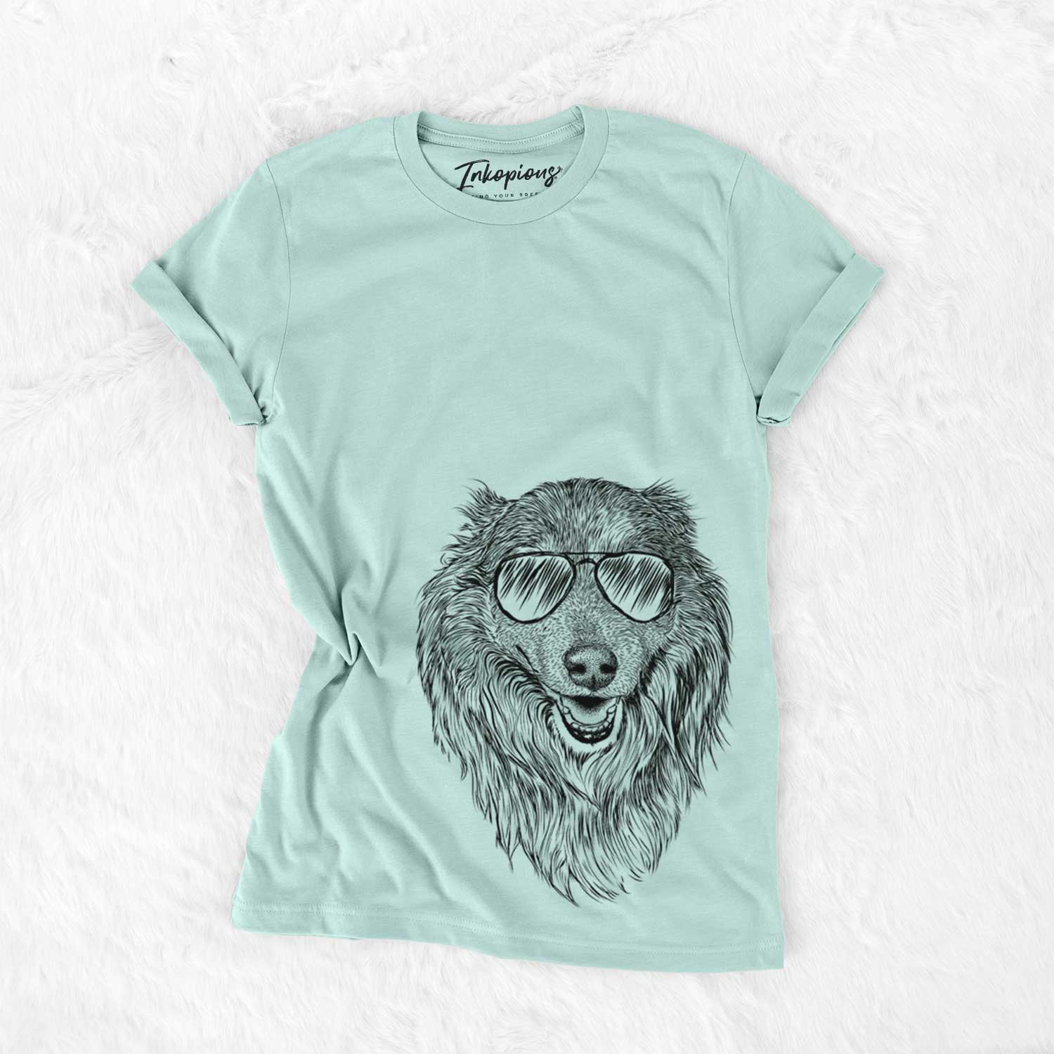 Aviator Addie the Collie Mix - Unisex Crewneck