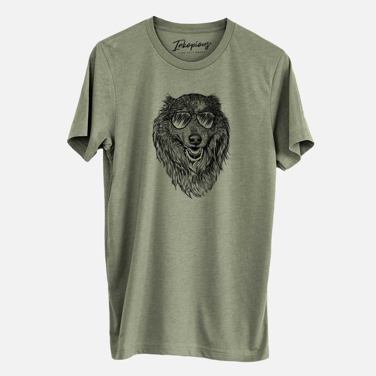 Aviator Addie the Collie Mix - Unisex Crewneck