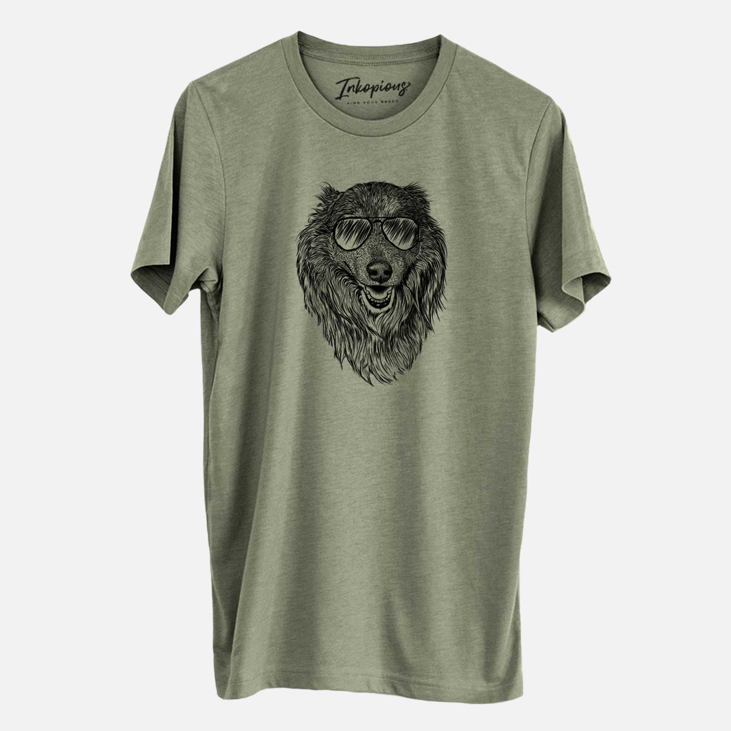 Aviator Addie the Collie Mix - Unisex Crewneck