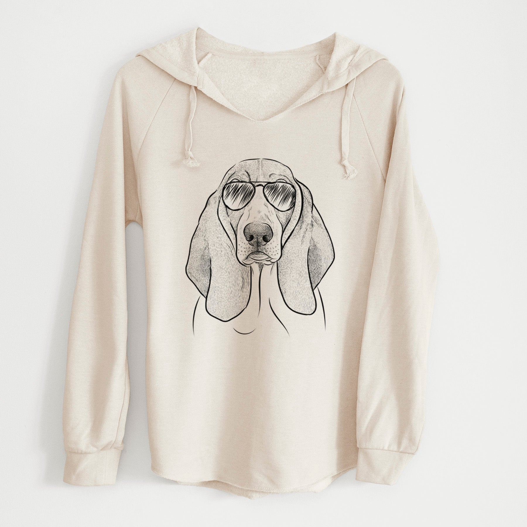 Aviator Addison the Basset Hound - Cali Wave Hooded Sweatshirt