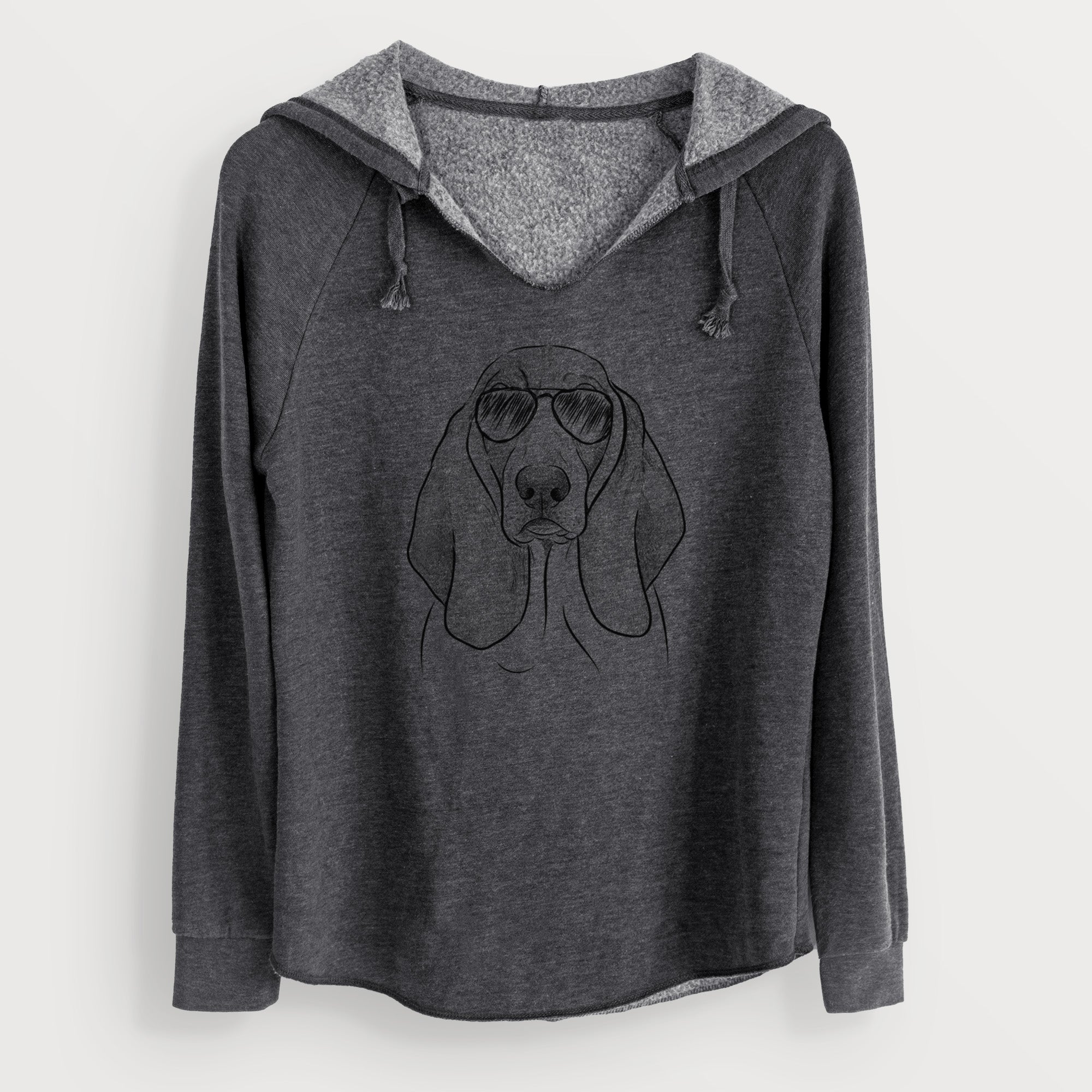 Aviator Addison the Basset Hound - Cali Wave Hooded Sweatshirt