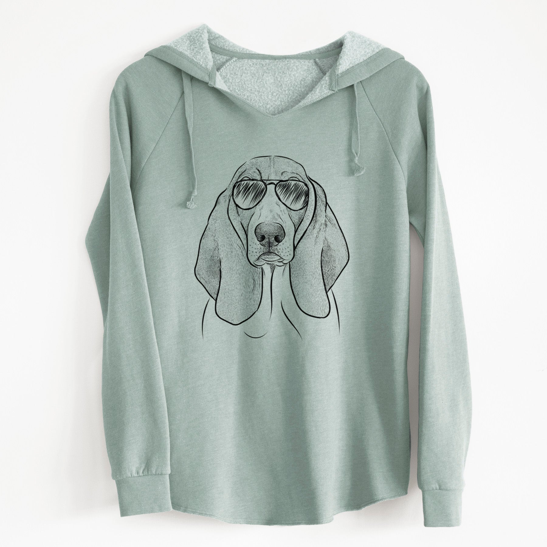 Aviator Addison the Basset Hound - Cali Wave Hooded Sweatshirt