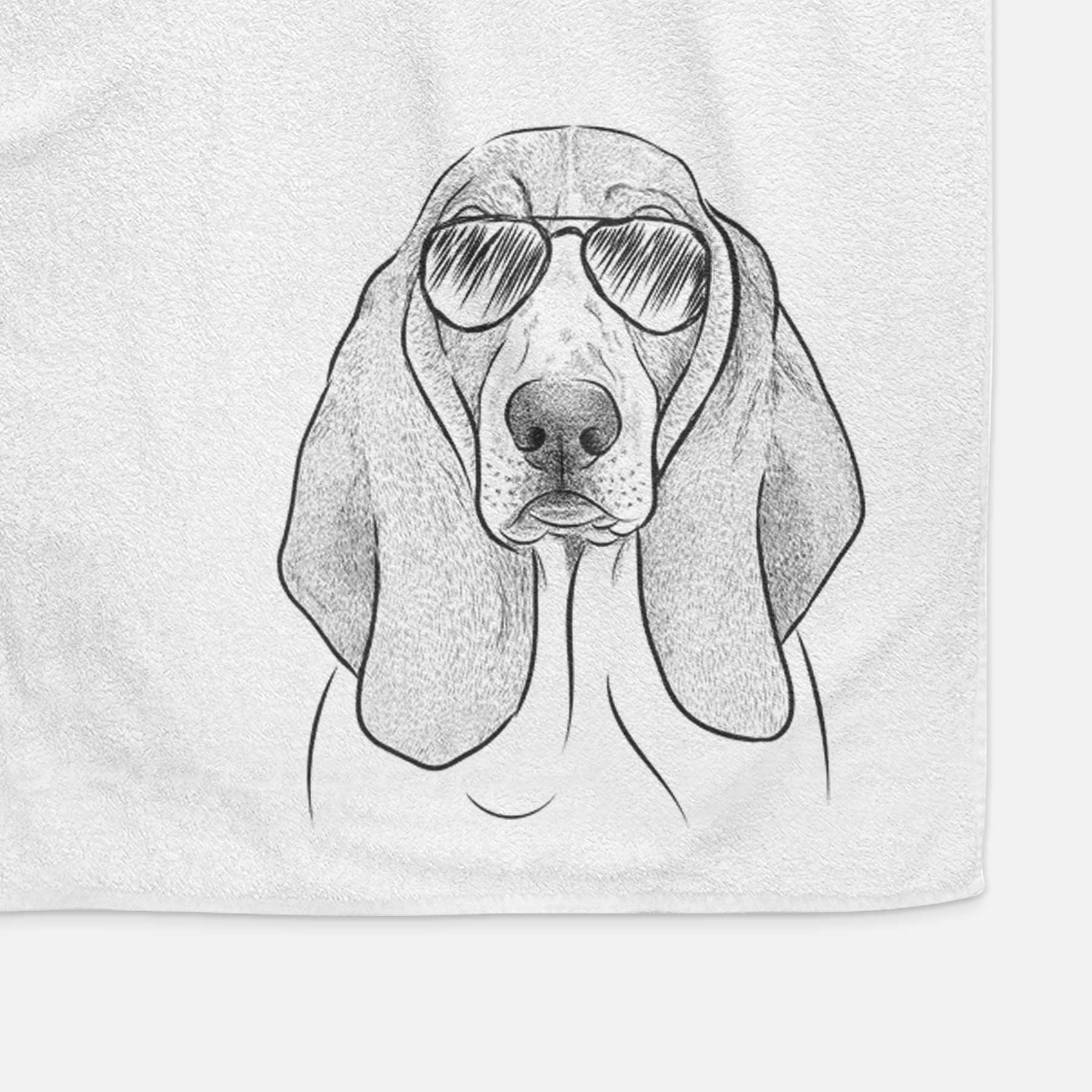 Addison the Basset Hound Decorative Hand Towel